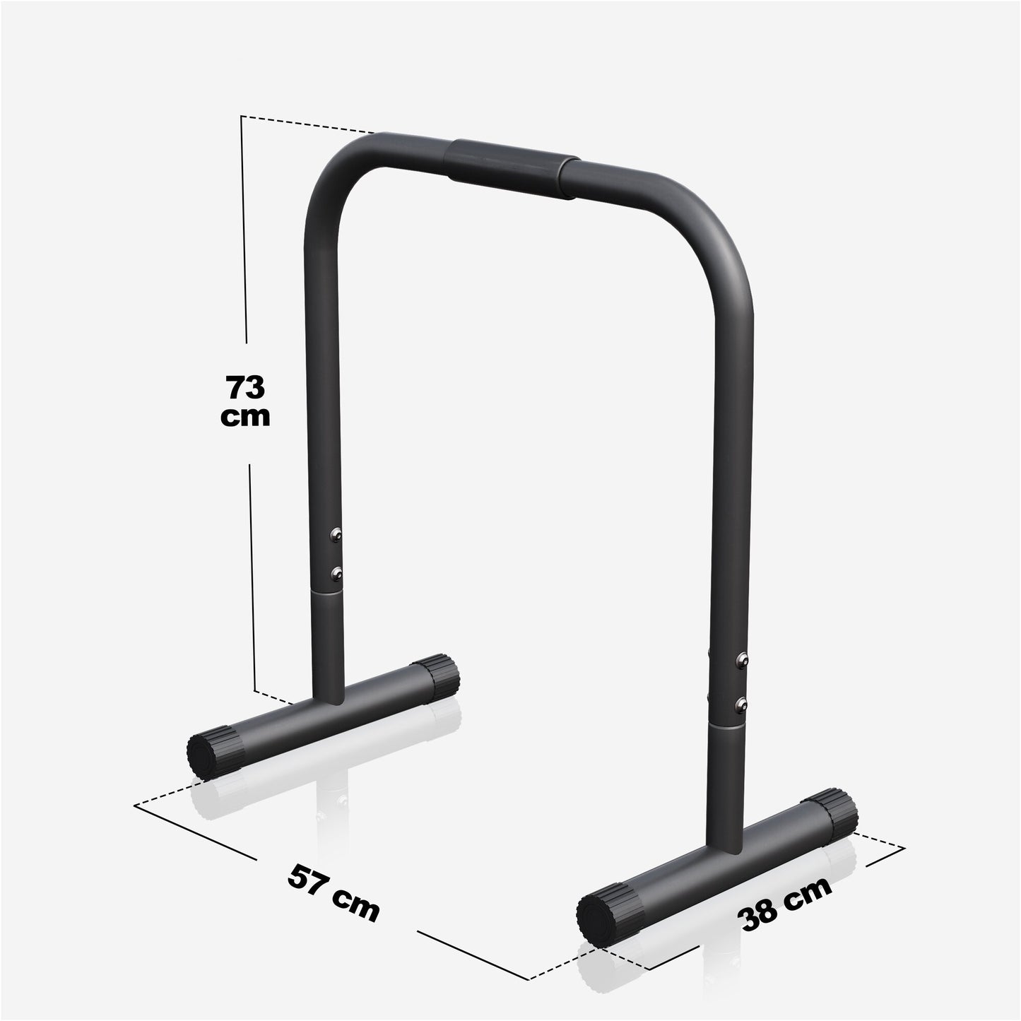 Push-up Stand Bar Parallettes Schwarz/Rot/Blau