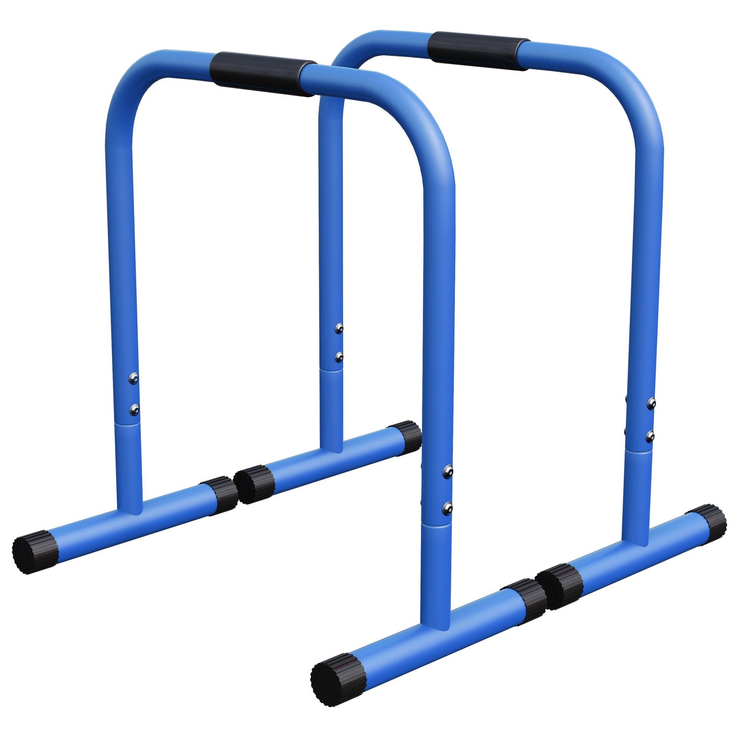 Push-up Stand Bar Parallettes Schwarz/Rot/Blau
