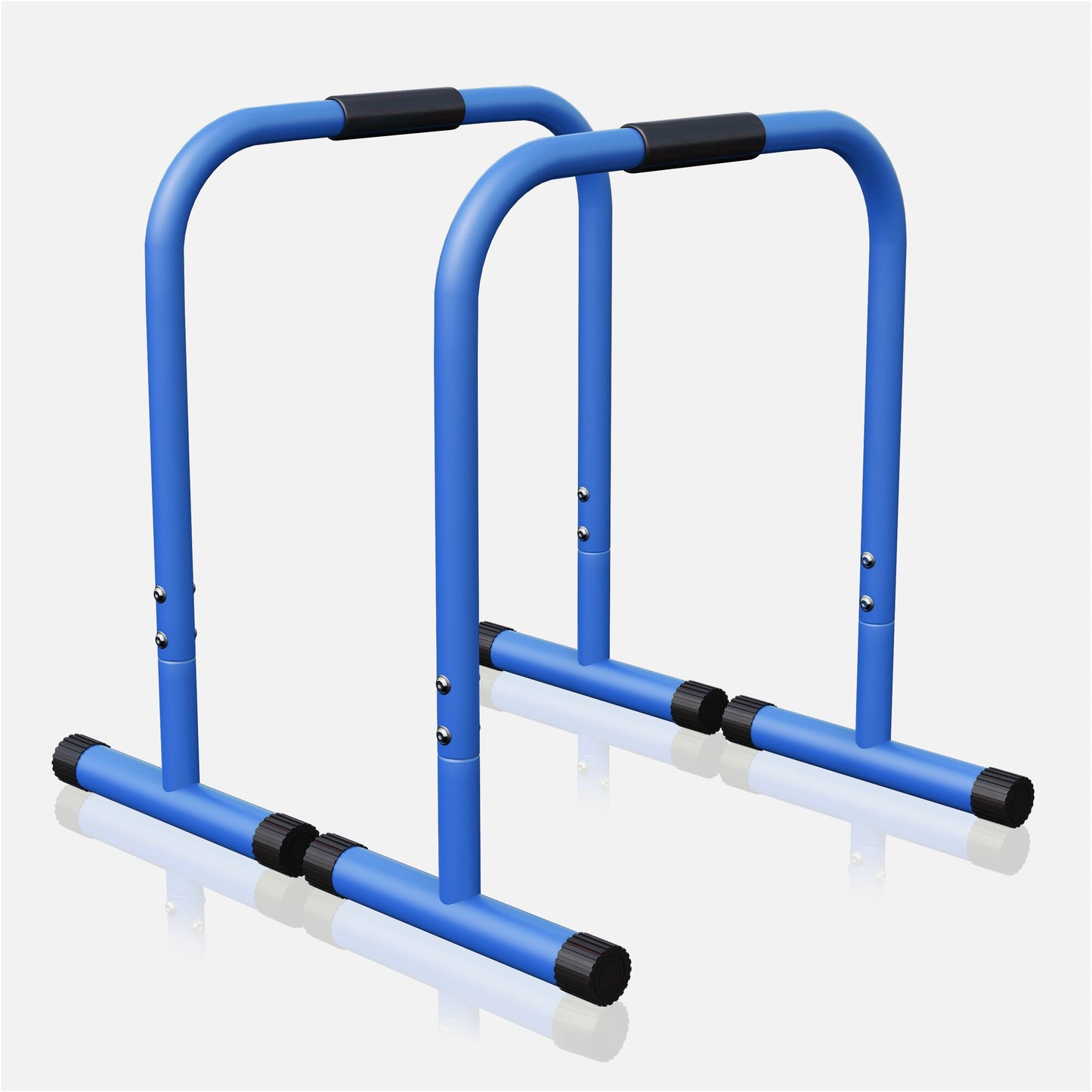 Push-up Stand Bar Parallettes Schwarz/Rot/Blau
