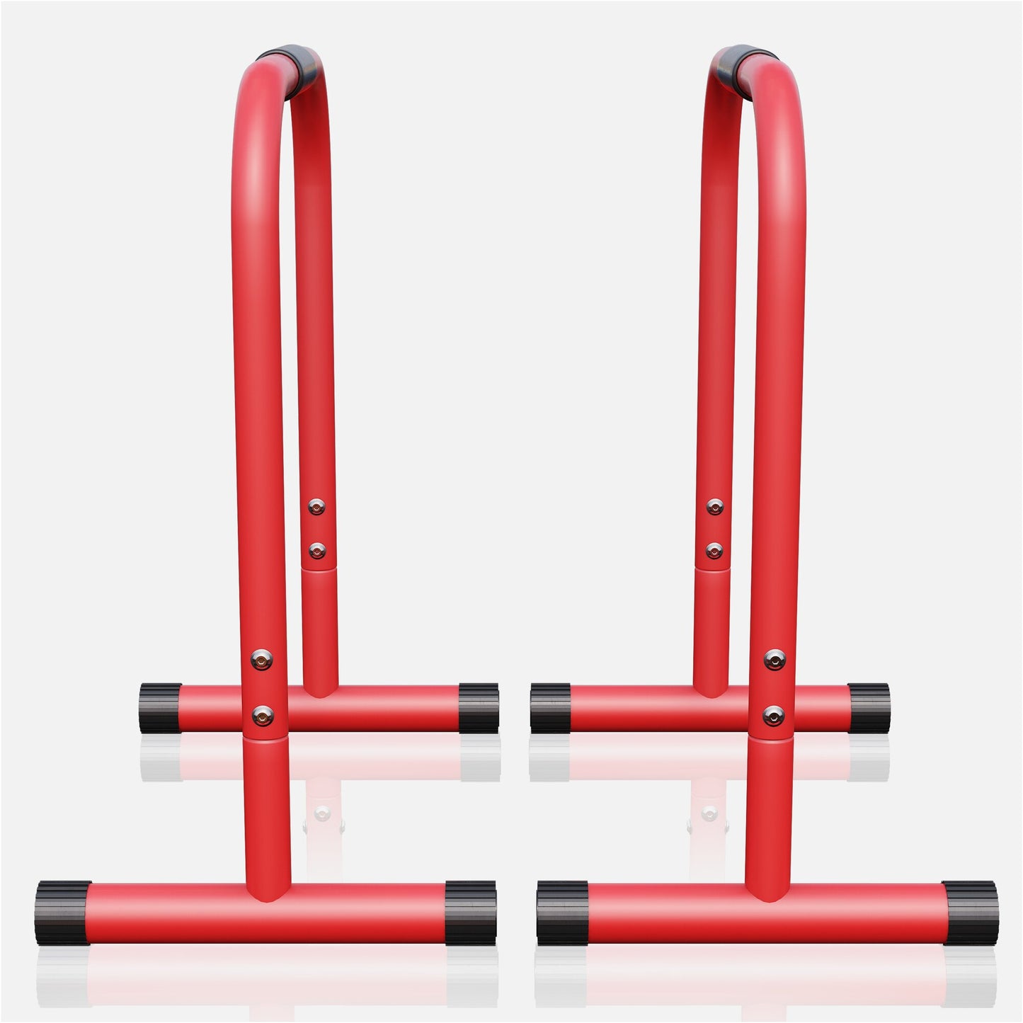Push-up Stand Bar Parallettes Schwarz/Rot/Blau