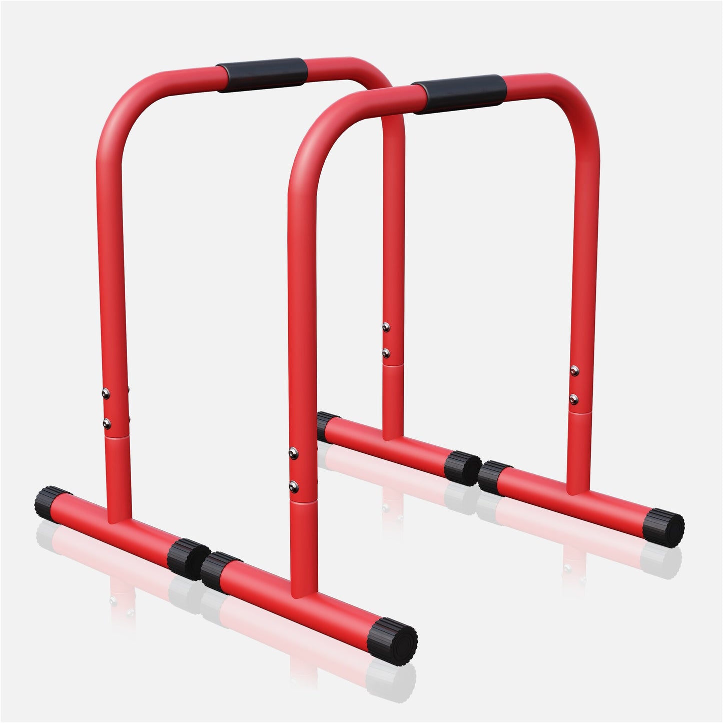 Push-up Stand Bar Parallettes Schwarz/Rot/Blau