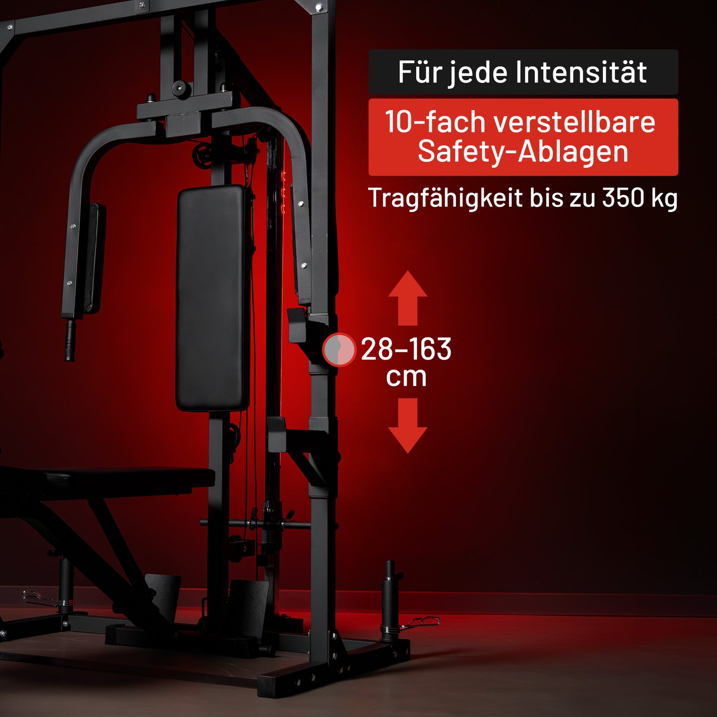 Kraftstation Home Gym inkl, Hantelbank