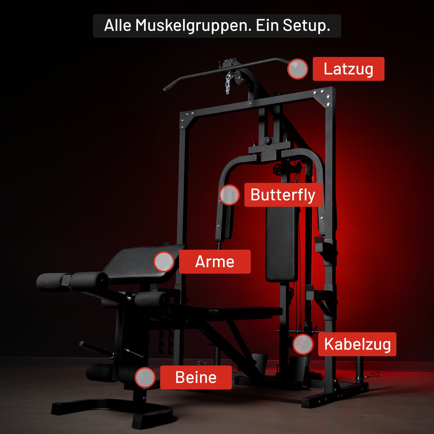 Kraftstation Home Gym inkl, Hantelbank