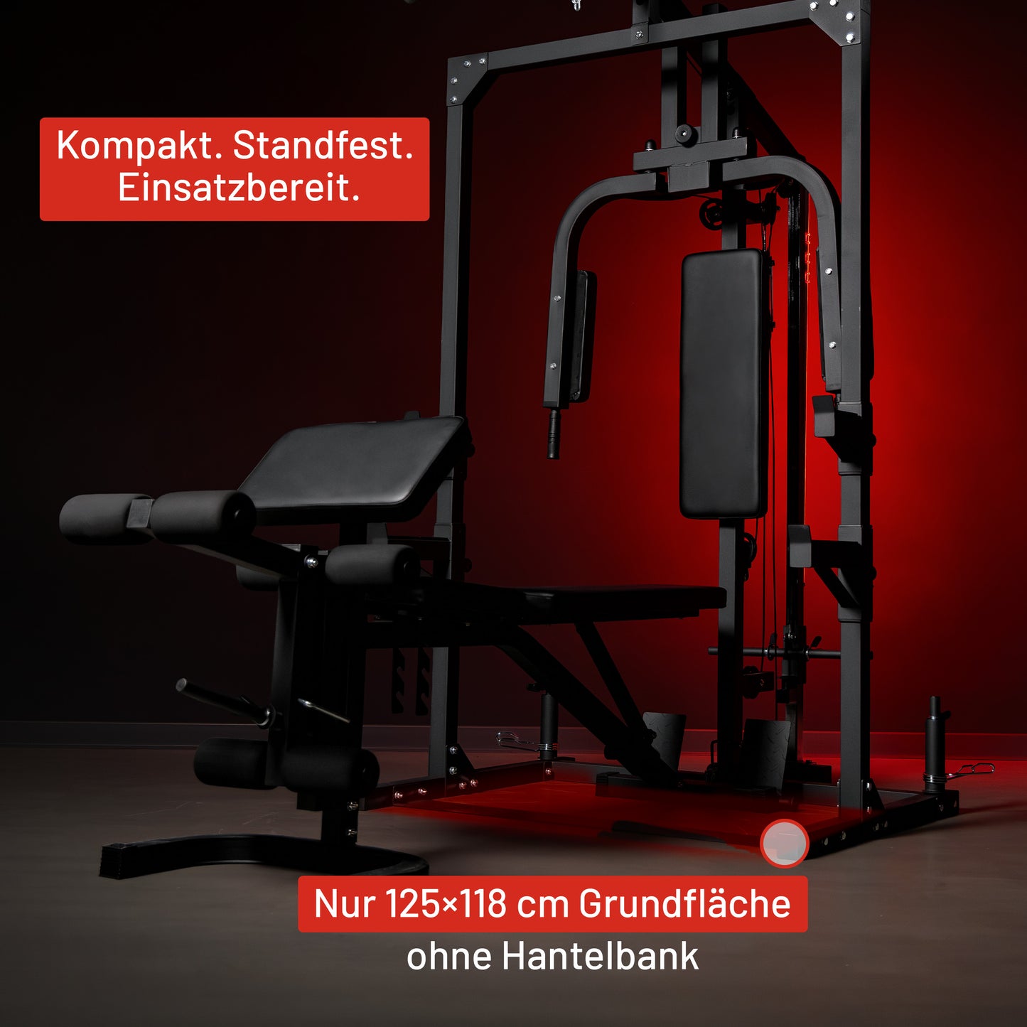 Kraftstation Home Gym inkl, Hantelbank