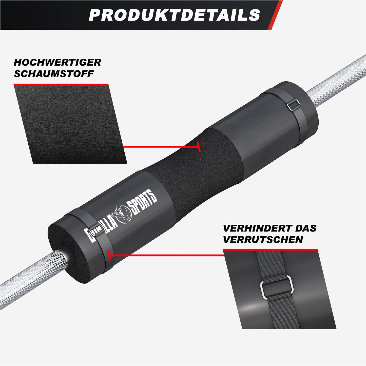 Profi Nackenpolster in Schwarz