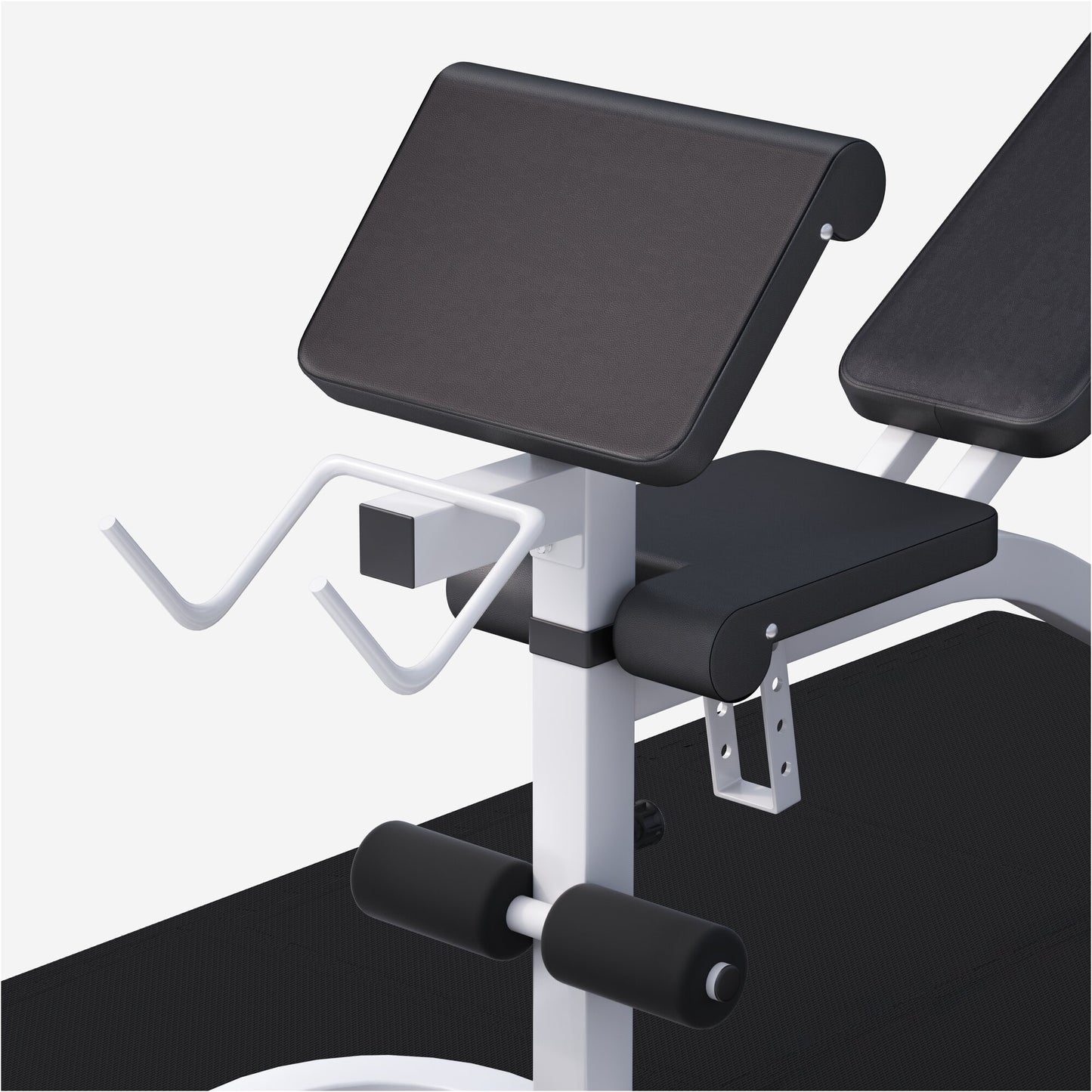 Schrägbank mit Squat Rack inkl, Langhantel Set 75 kg