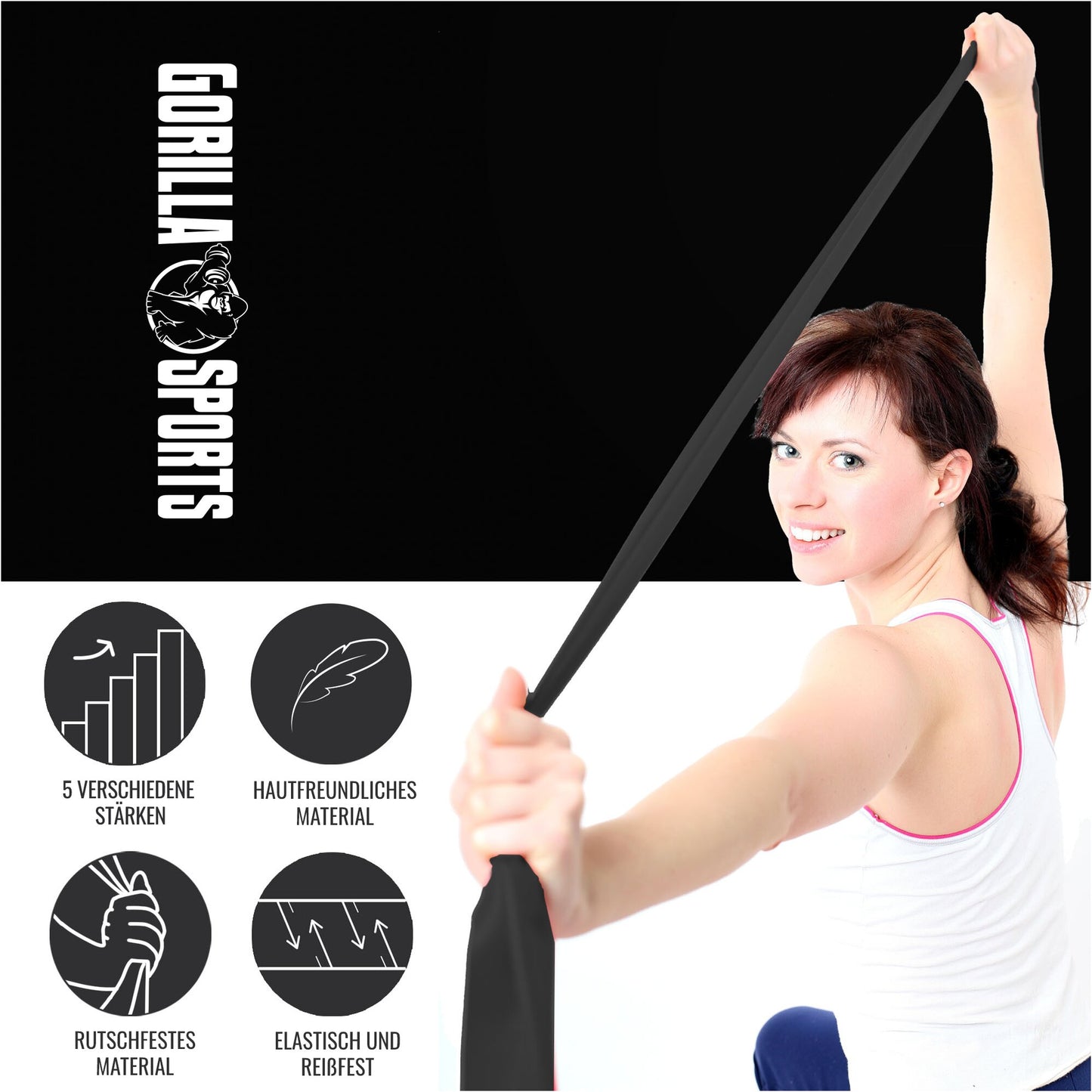 Widerstandsbänder Latex 120 - 200 cm