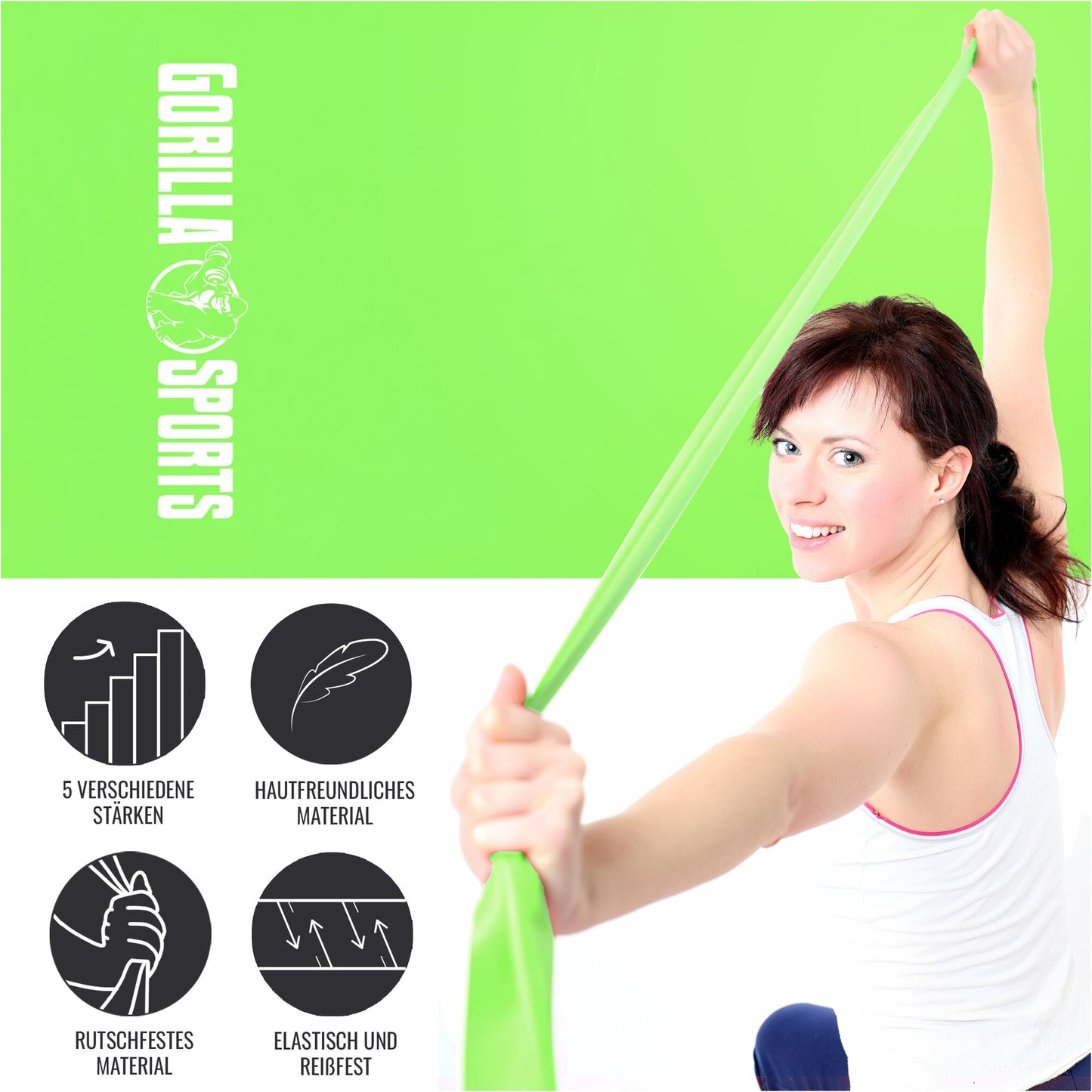 Widerstandsbänder Latex 120 - 200 cm