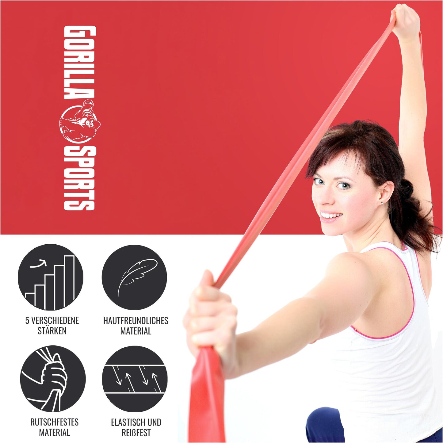 Widerstandsbänder Latex 120 - 200 cm