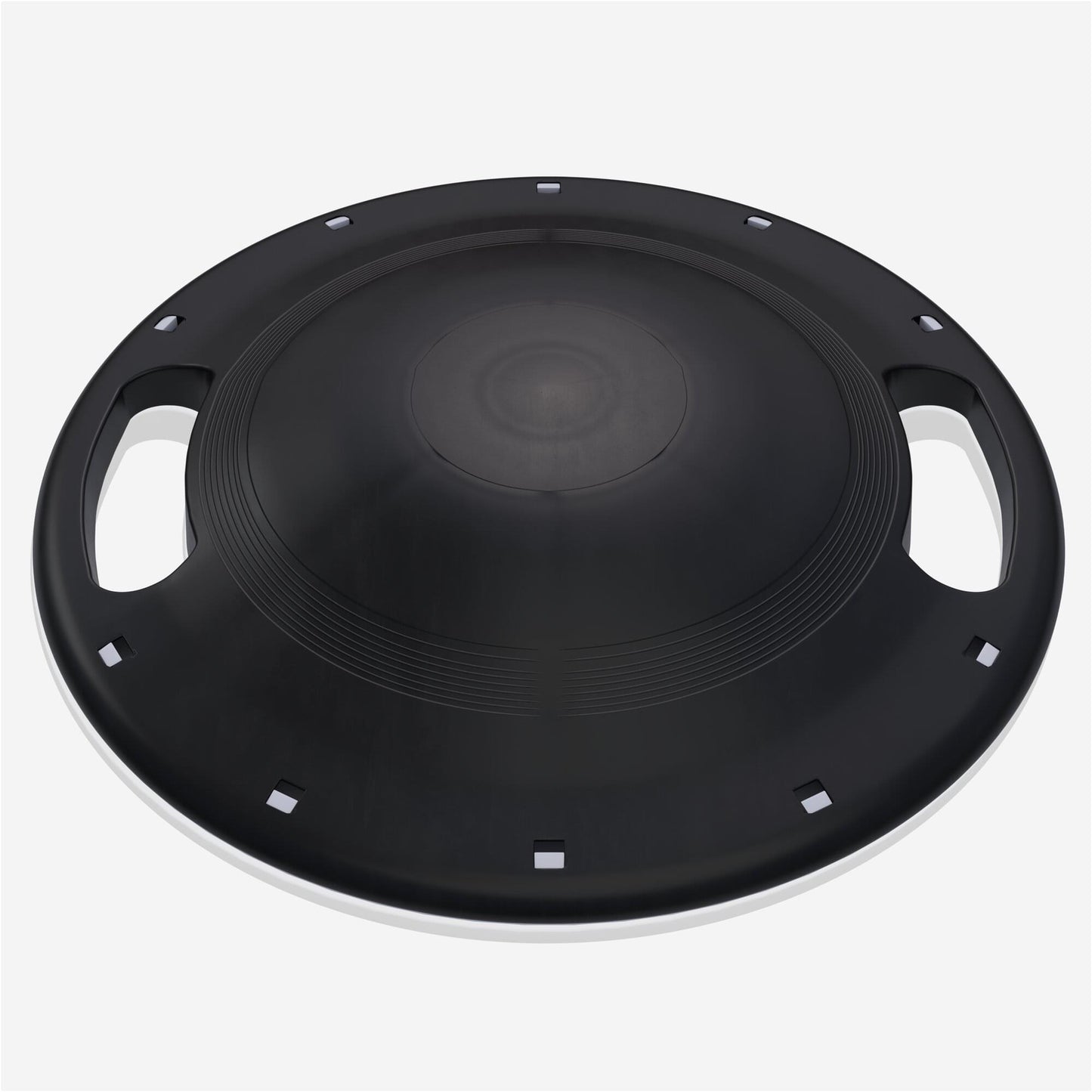 Balance Board mit Griffen in Schwarz/Dunkelgrau
