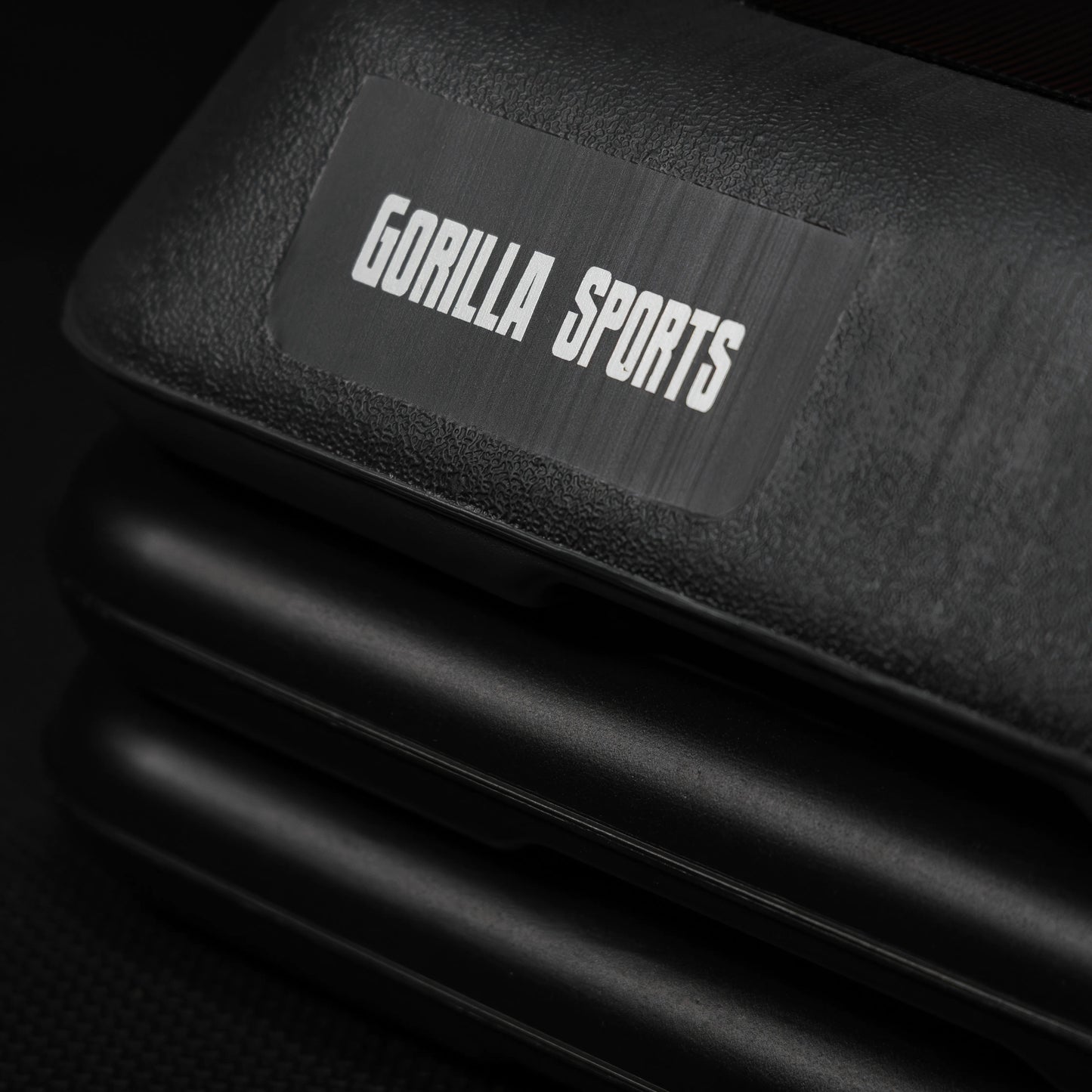 Steppbrett mit Gummimatte Schwarz/Dunkelgrau - Gorilla Sports DE