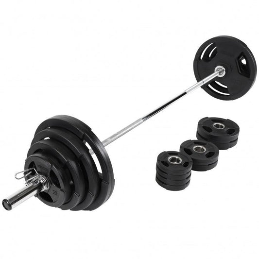 Olympia Langhantel Set Kunststoff Gripper 130 kg - Gorilla Sports DE