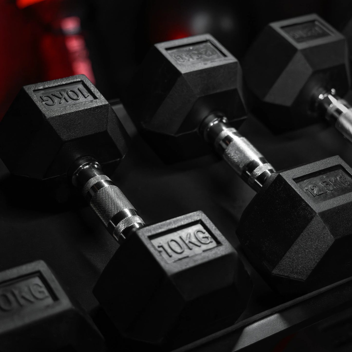 Hexagon Kurzhantelset 237 kg inkl. Kurzhantelablage - Gorilla Sports DE