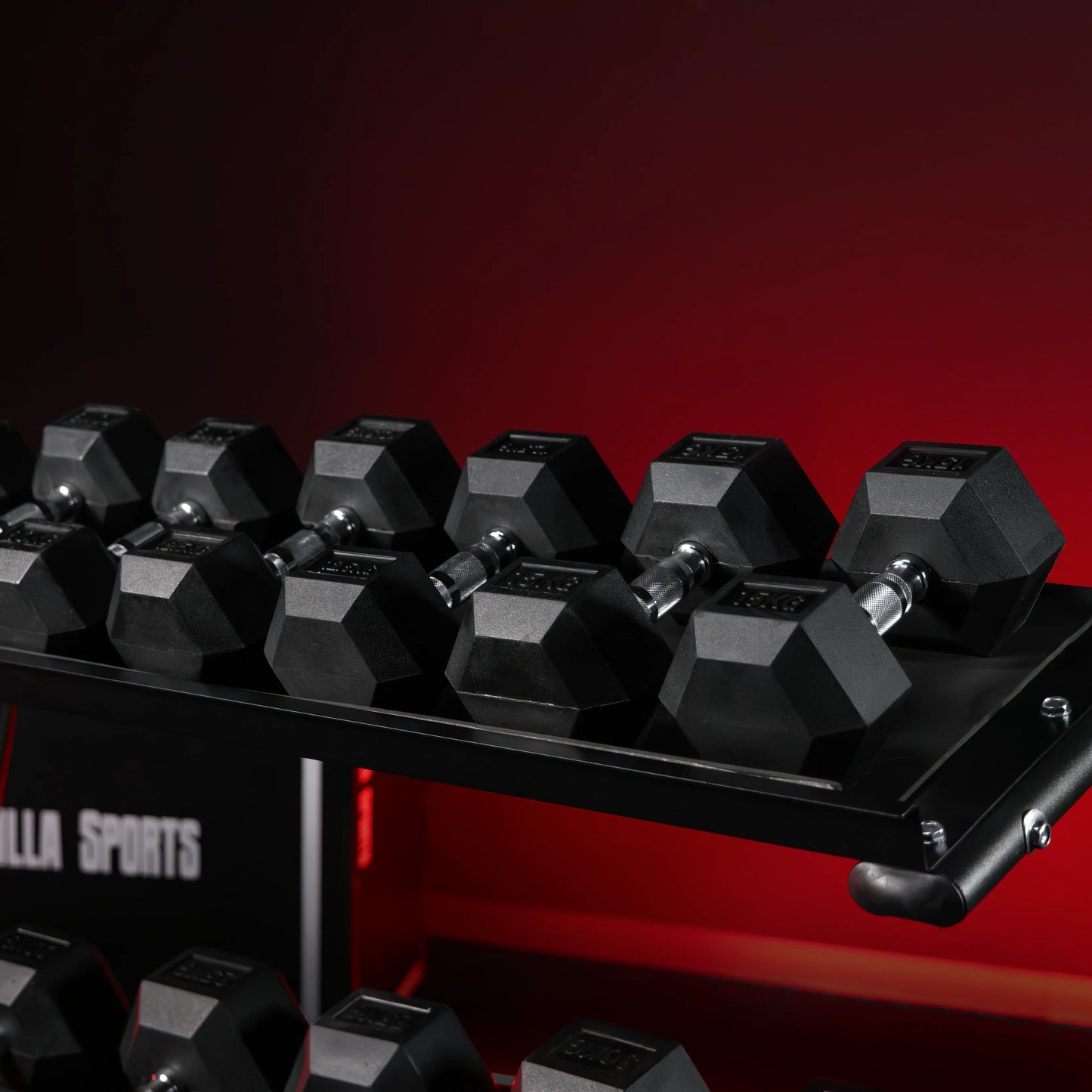Hexagon Kurzhantelset 237 kg inkl. Kurzhantelablage - Gorilla Sports DE