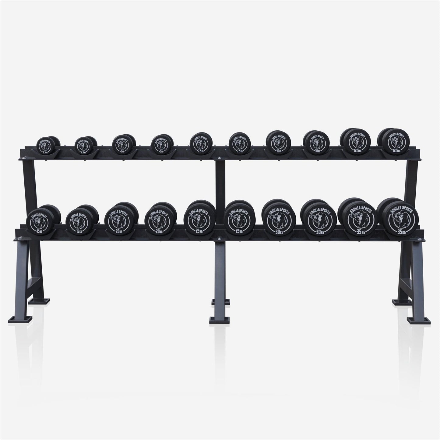 Kurzhantel Gummi 2,5 - 40 kg