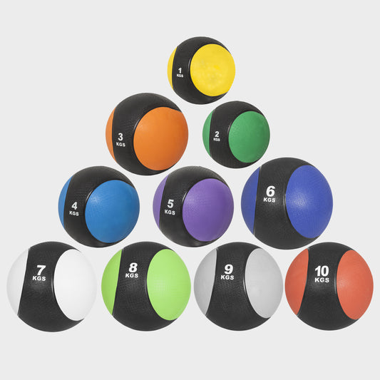 Medizinball aus Gummi 1 - 10 kg
