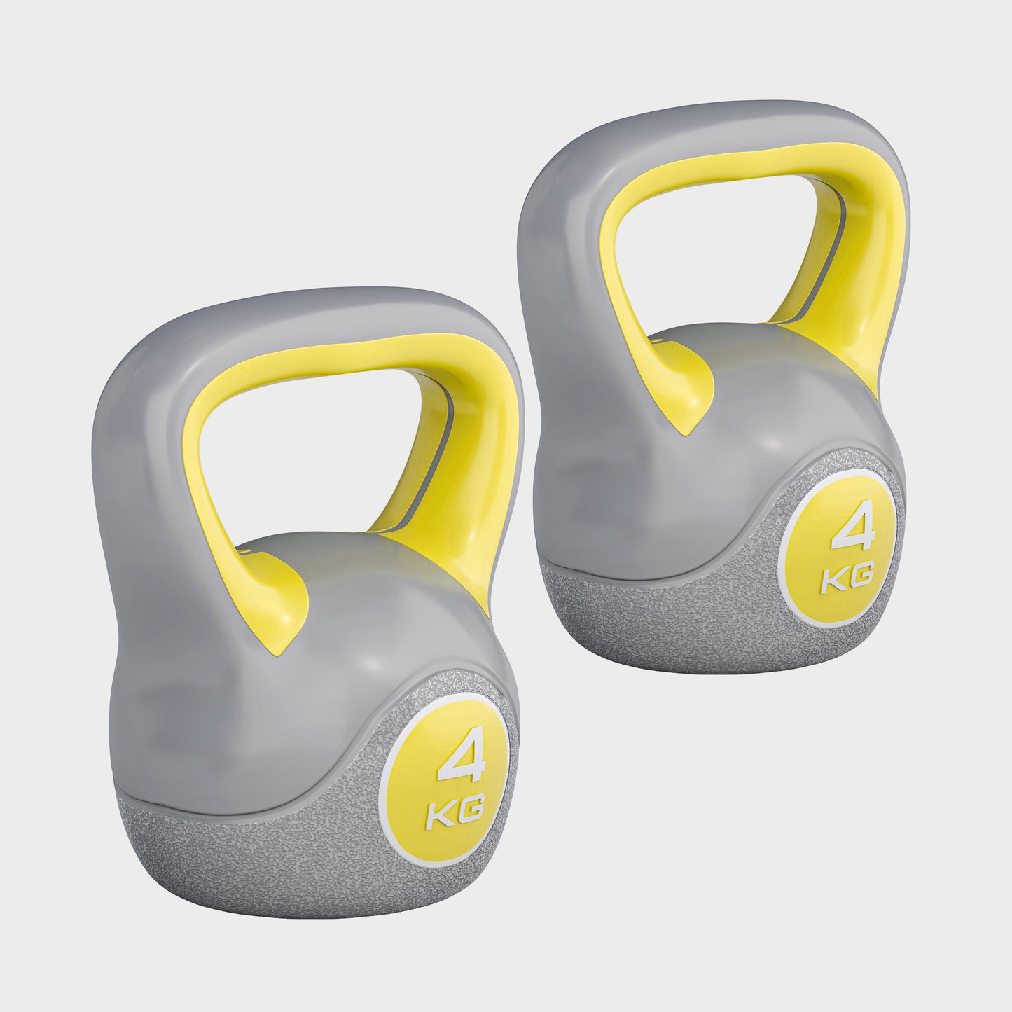 Kettlebell Kunststoff grau 2 - 20 kg