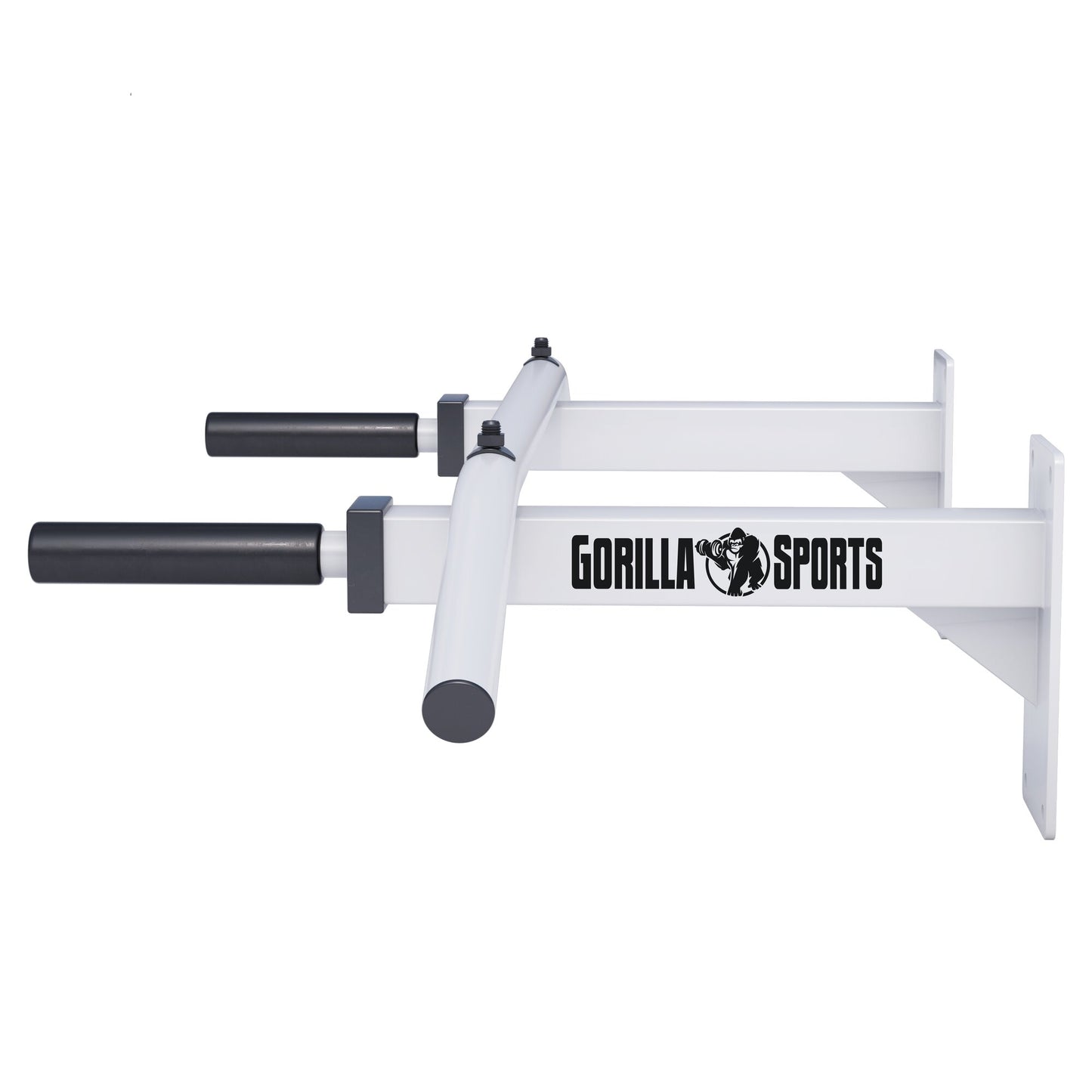 Klimmzugset (Klimmzugstange + Resistance Band) weiß und schwarz - Gorilla Sports DE