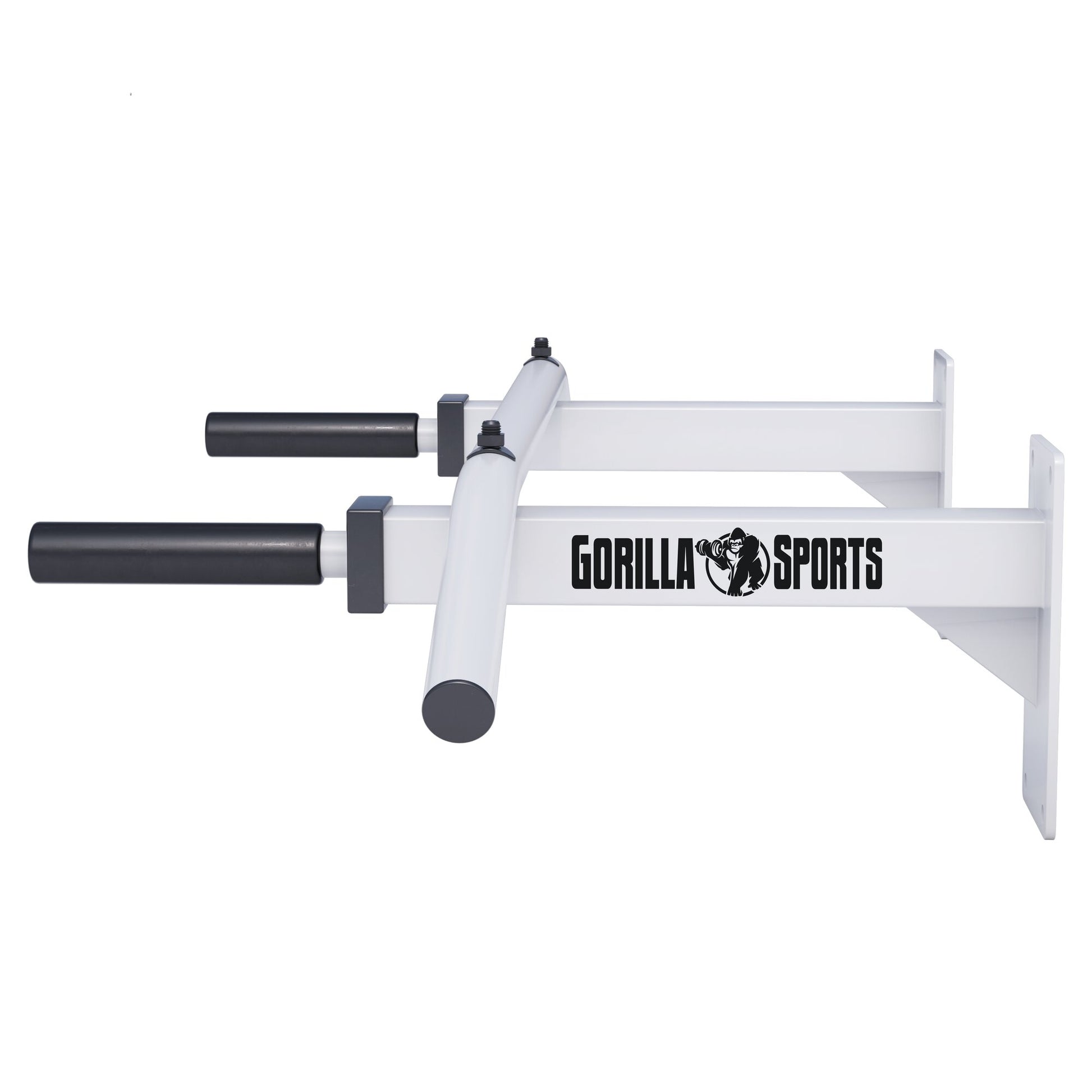 Klimmzugset (Klimmzugstange + Resistance Band) weiß und schwarz - Gorilla Sports DE