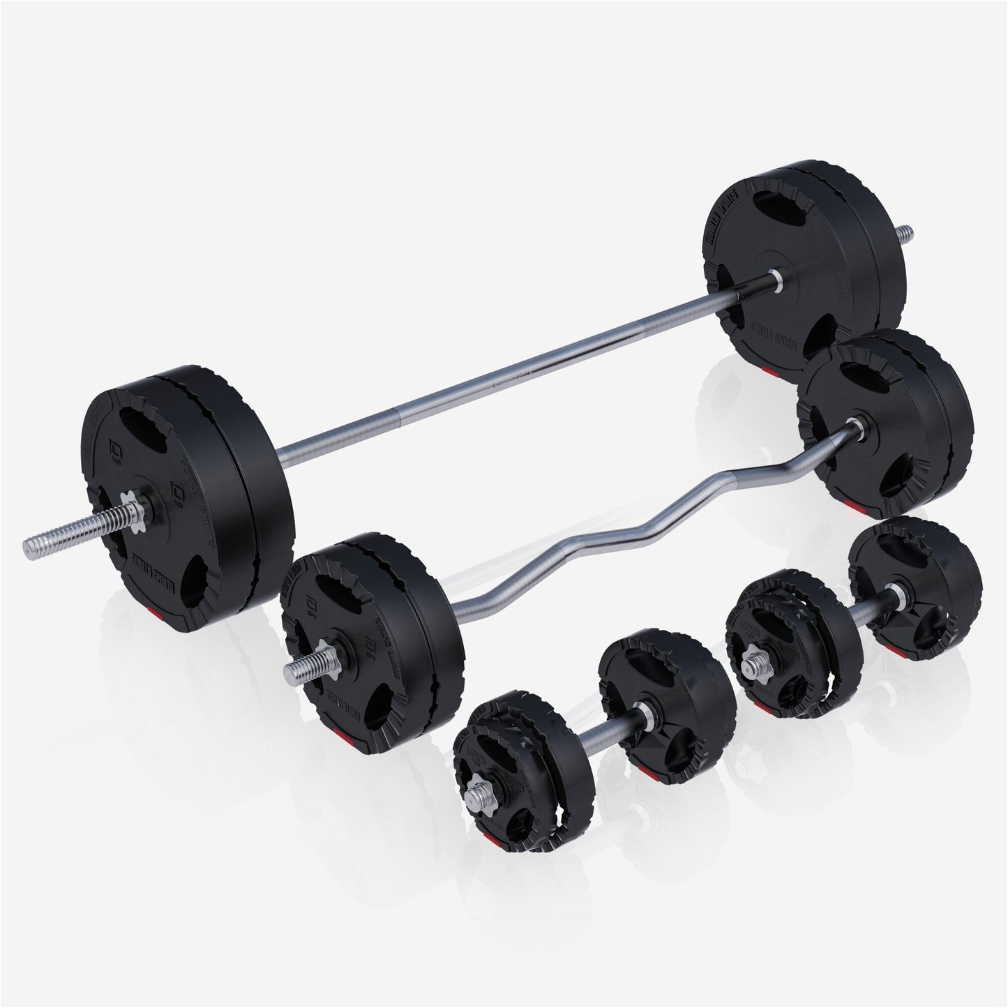 Kraftstation Universal inkl. Hantelset Kunststoff Gripper 100 kg