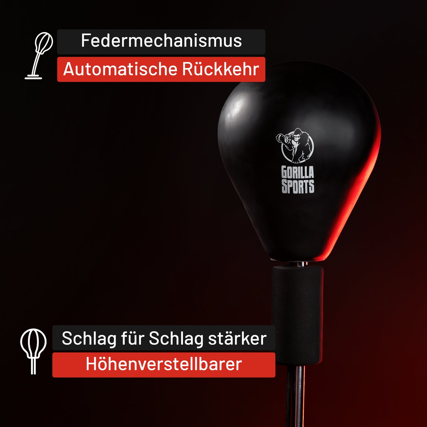 Höhenverstellbarer Punchingball