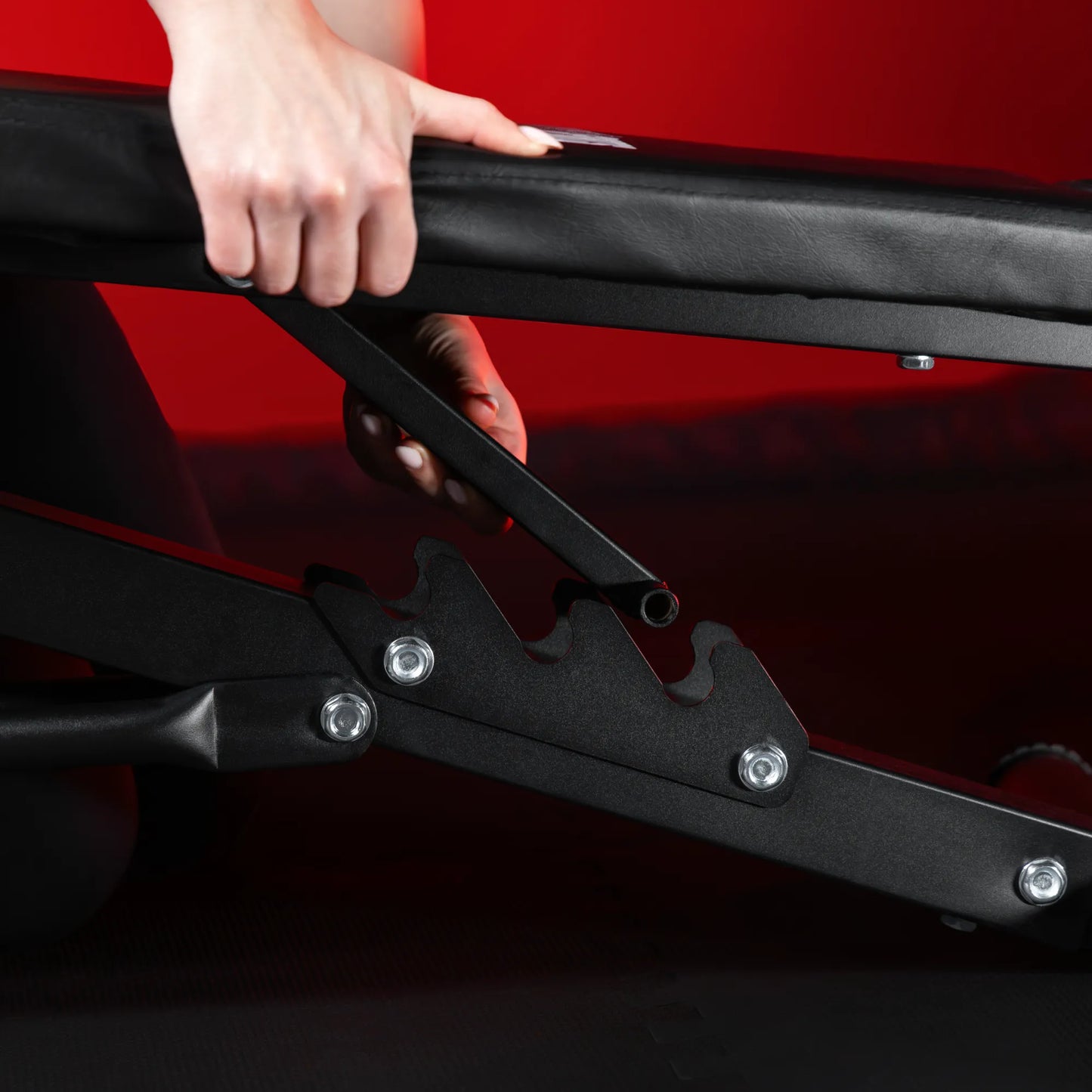 Hantelbank mit Hyperextension verstellbar