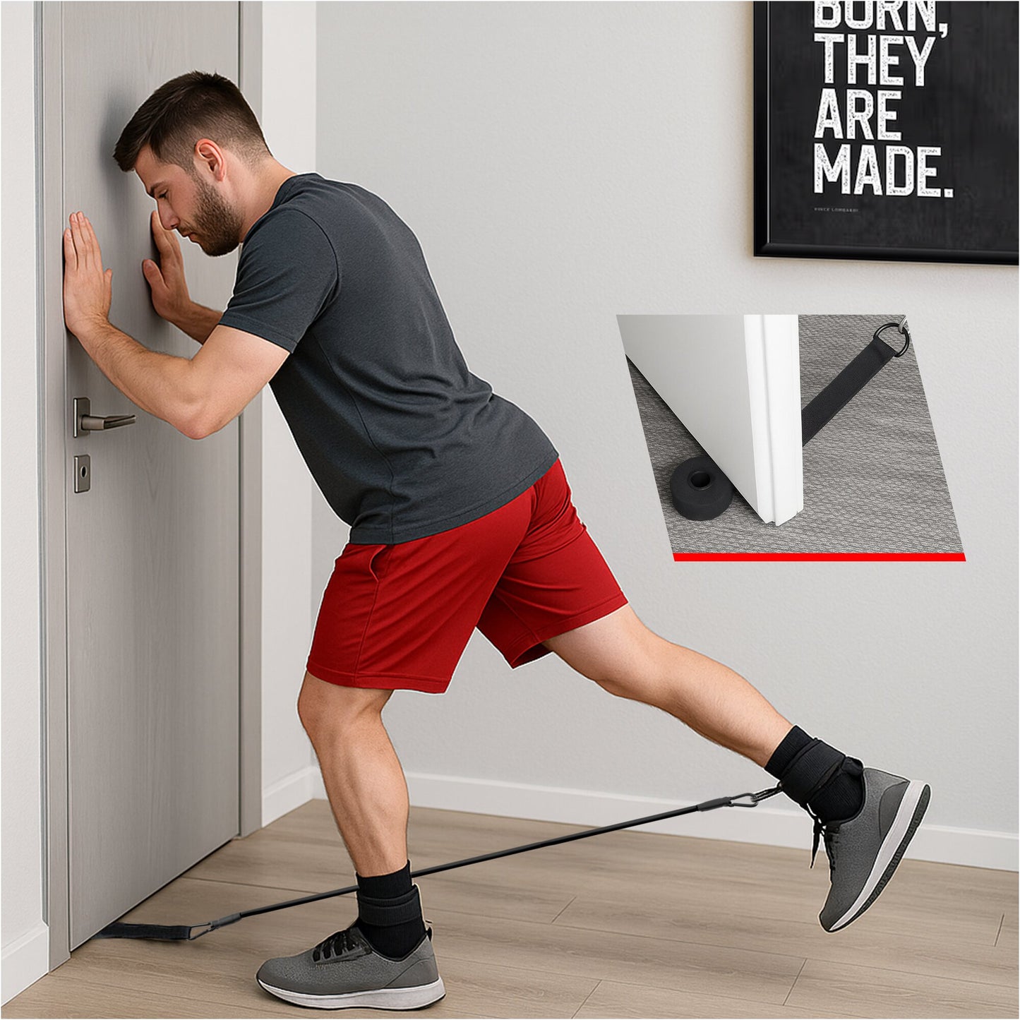 Pilates Set inkl. Stange und Widerstandsbänder