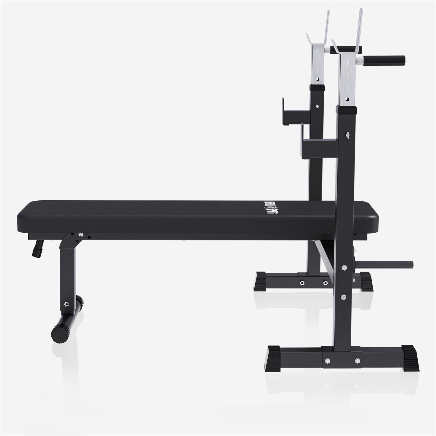 Hantelbank mit Ablage in Schwarz - Gorilla Sports DE