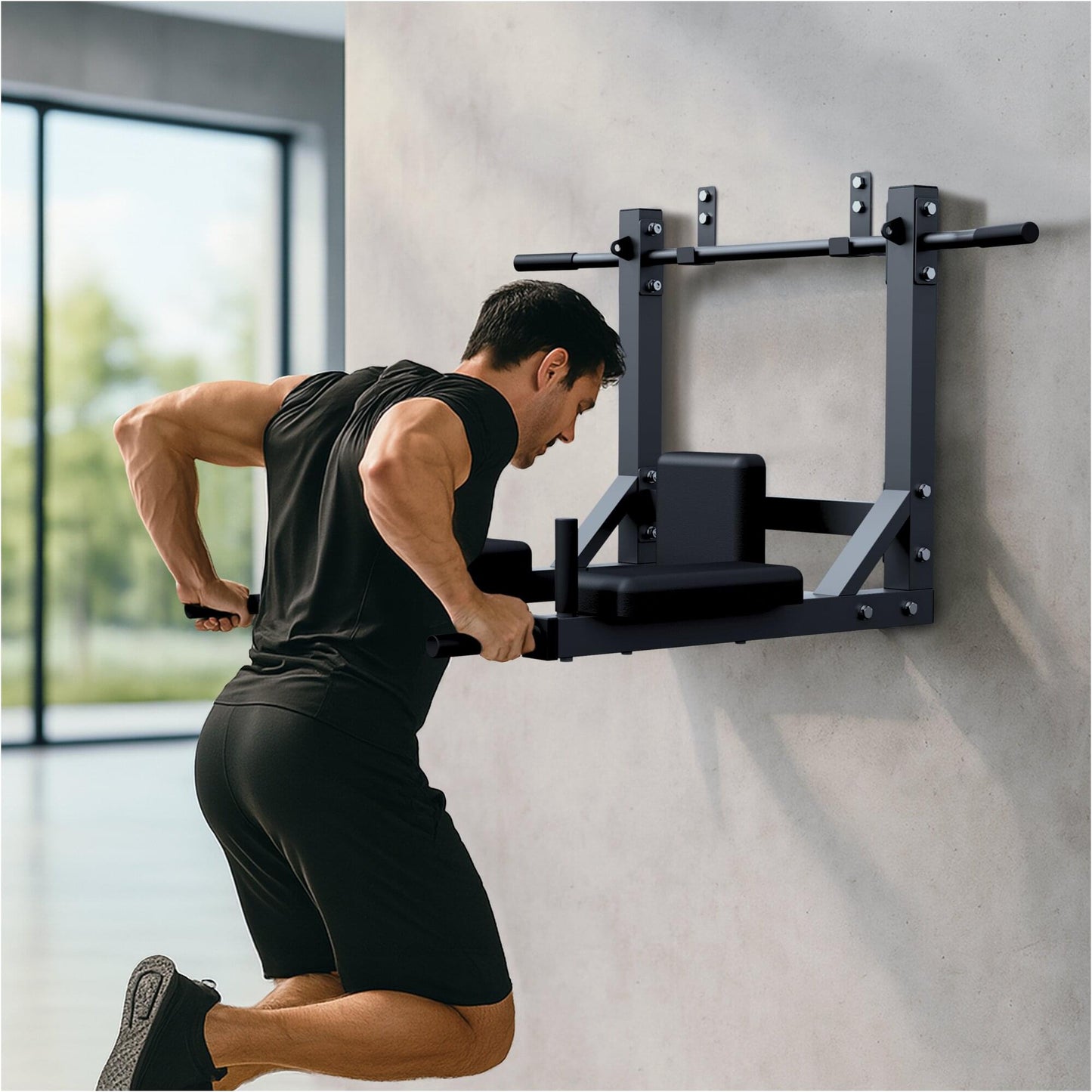 Klimmzugstange 4in1 - Wandmontage