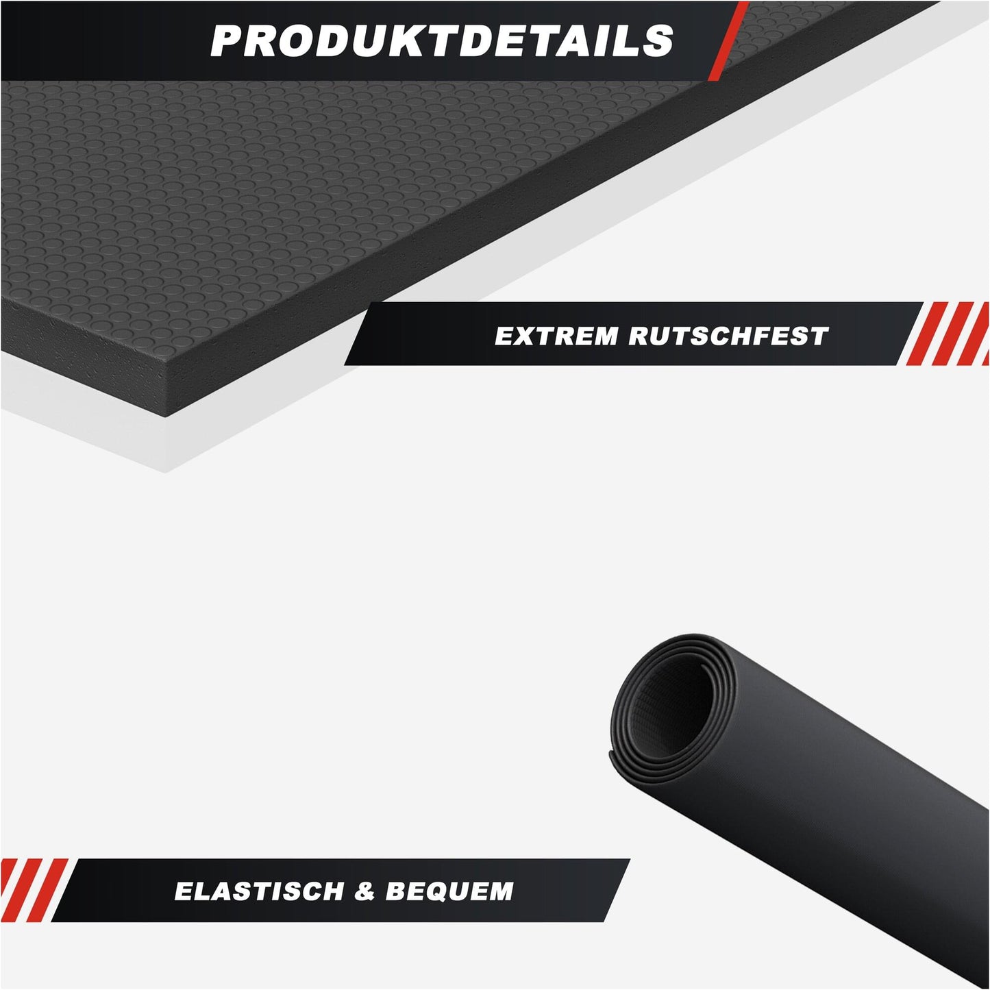 Bodenschutzmatte rutschfest 120/180 x 60 cm & 6 mm Dicke