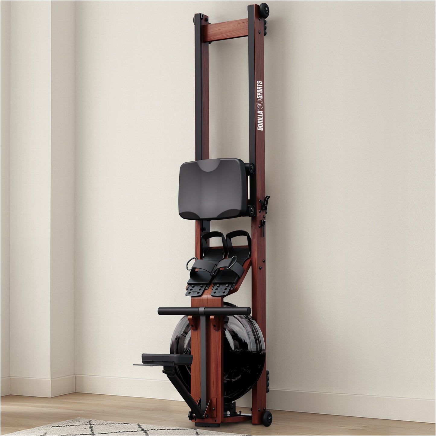 Rudergerät aus Holz mit Wasserwiderstand, klappbar