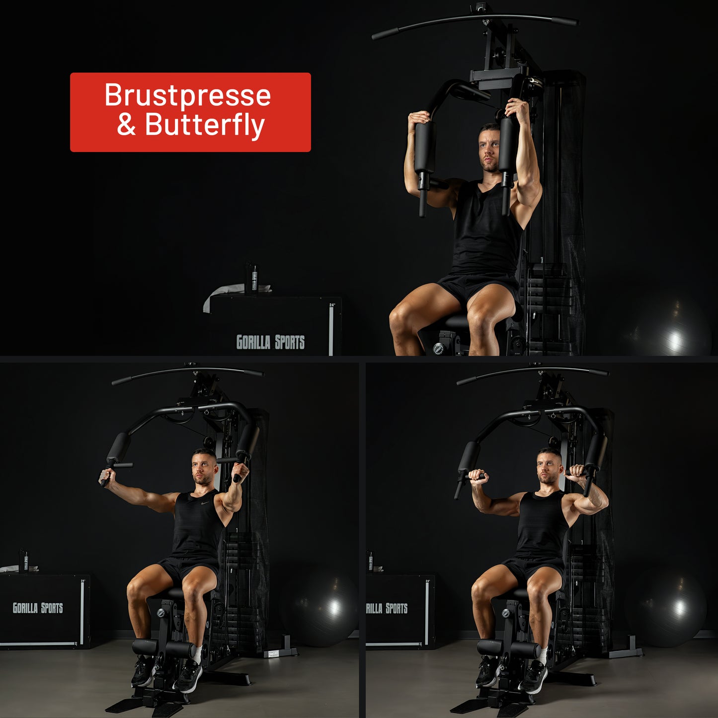 Kraftstation Home Gym inkl, Steckgewichte
