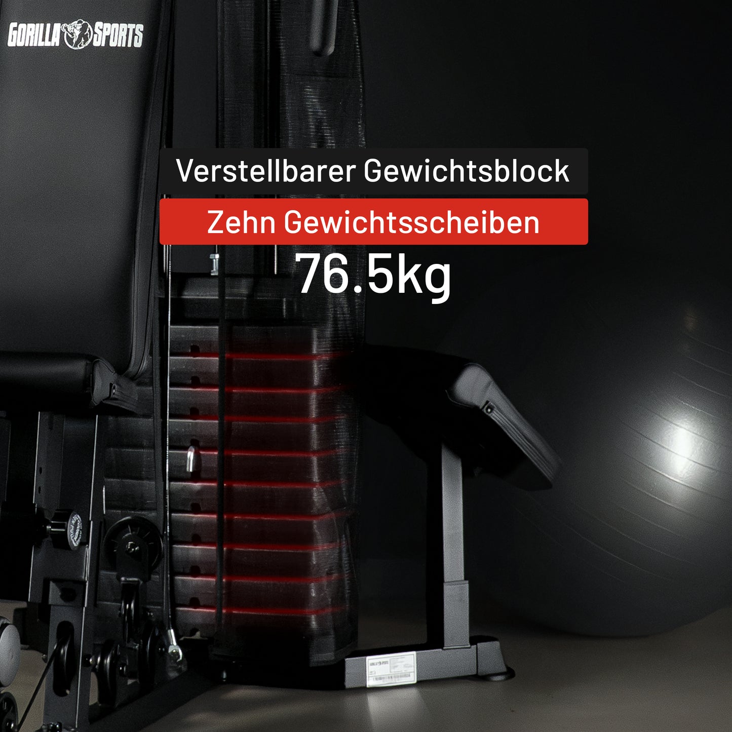 Kraftstation Home Gym inkl, Steckgewichte