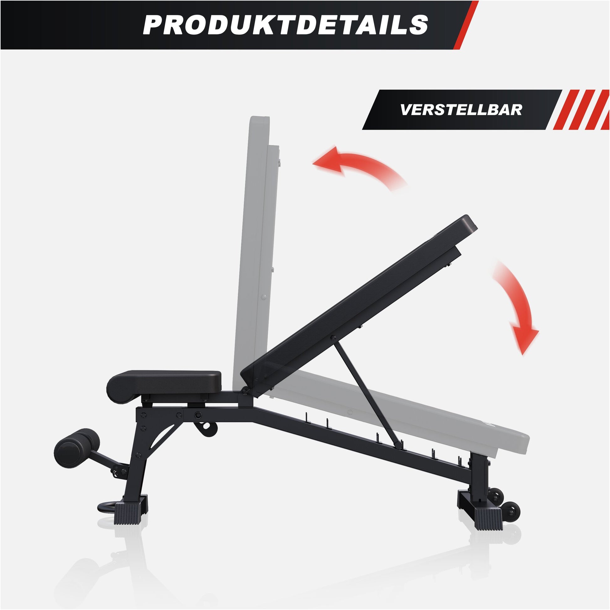 Hantelbank Verstellbar - Gorilla Sports DE