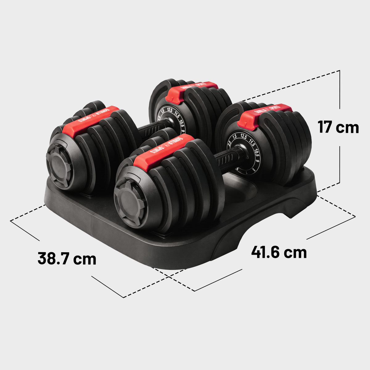 Verstellbare Hanteln 25 kg (2 x 12,5 kg)