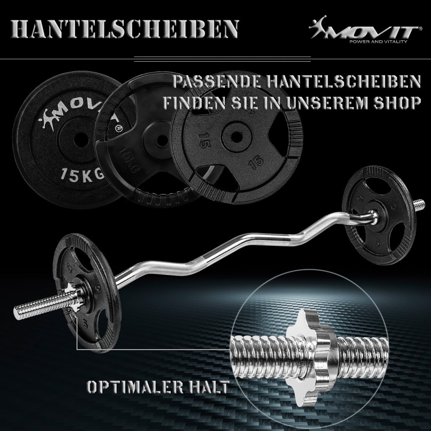SZ Curlstange 30 mm Chrom - Gorilla Sports DE