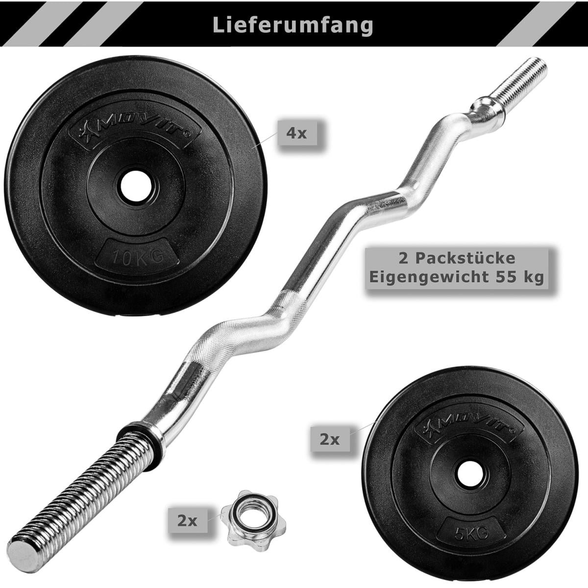 Hantelset 23.5 - 55 kg