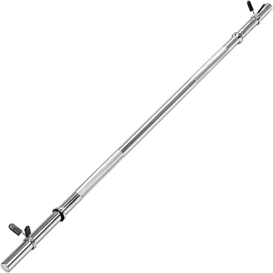 Langhantelstange Schwarz/Chrom - Gorilla Sports DE