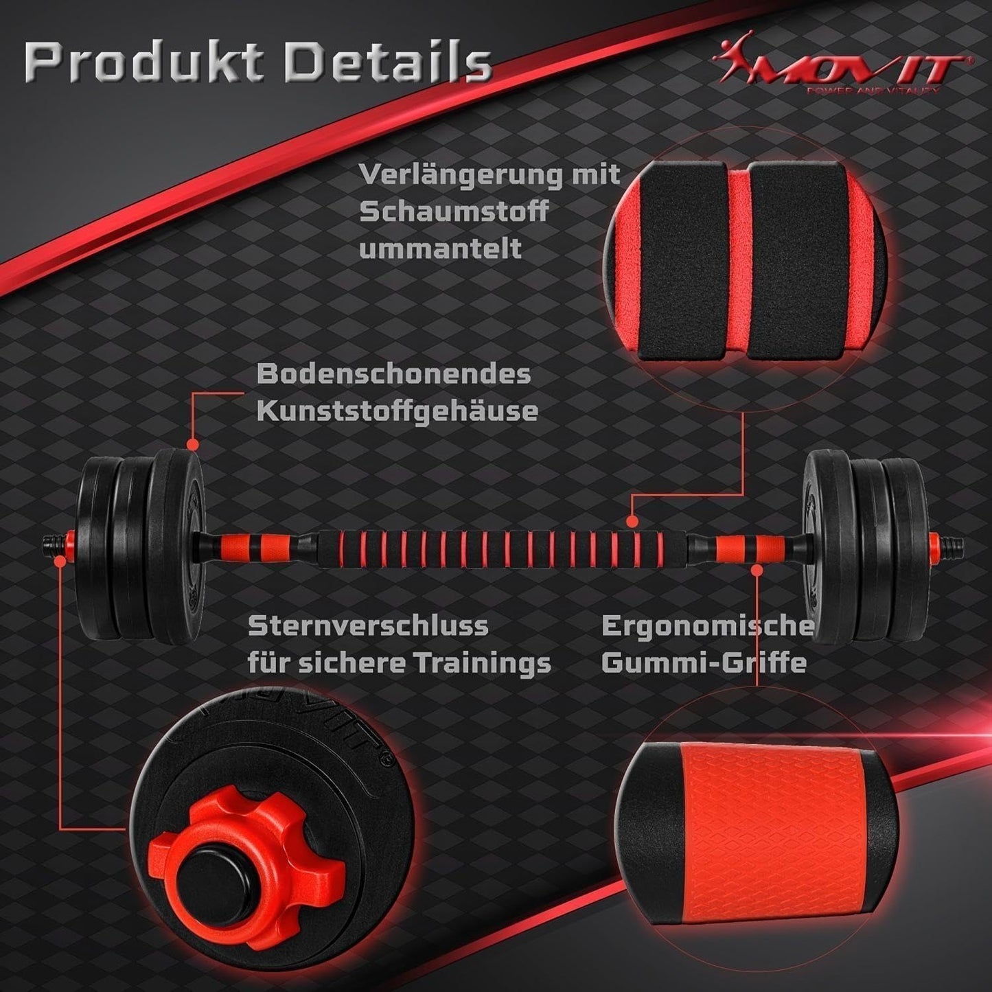Hantelset 6in1 20 - 30 kg