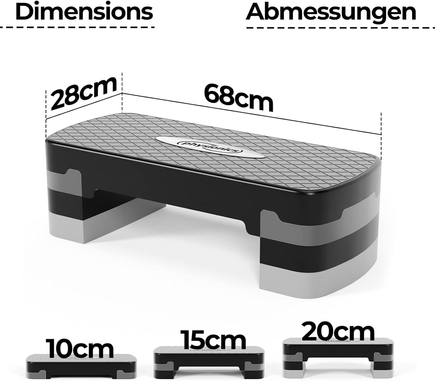 Steppbrett Aerobic 3 Stufen