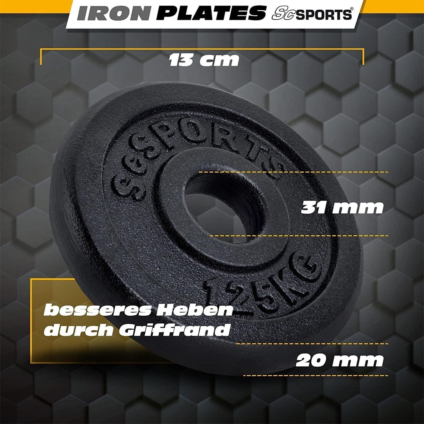 Kurzhantel Set Gusseisen 70 kg