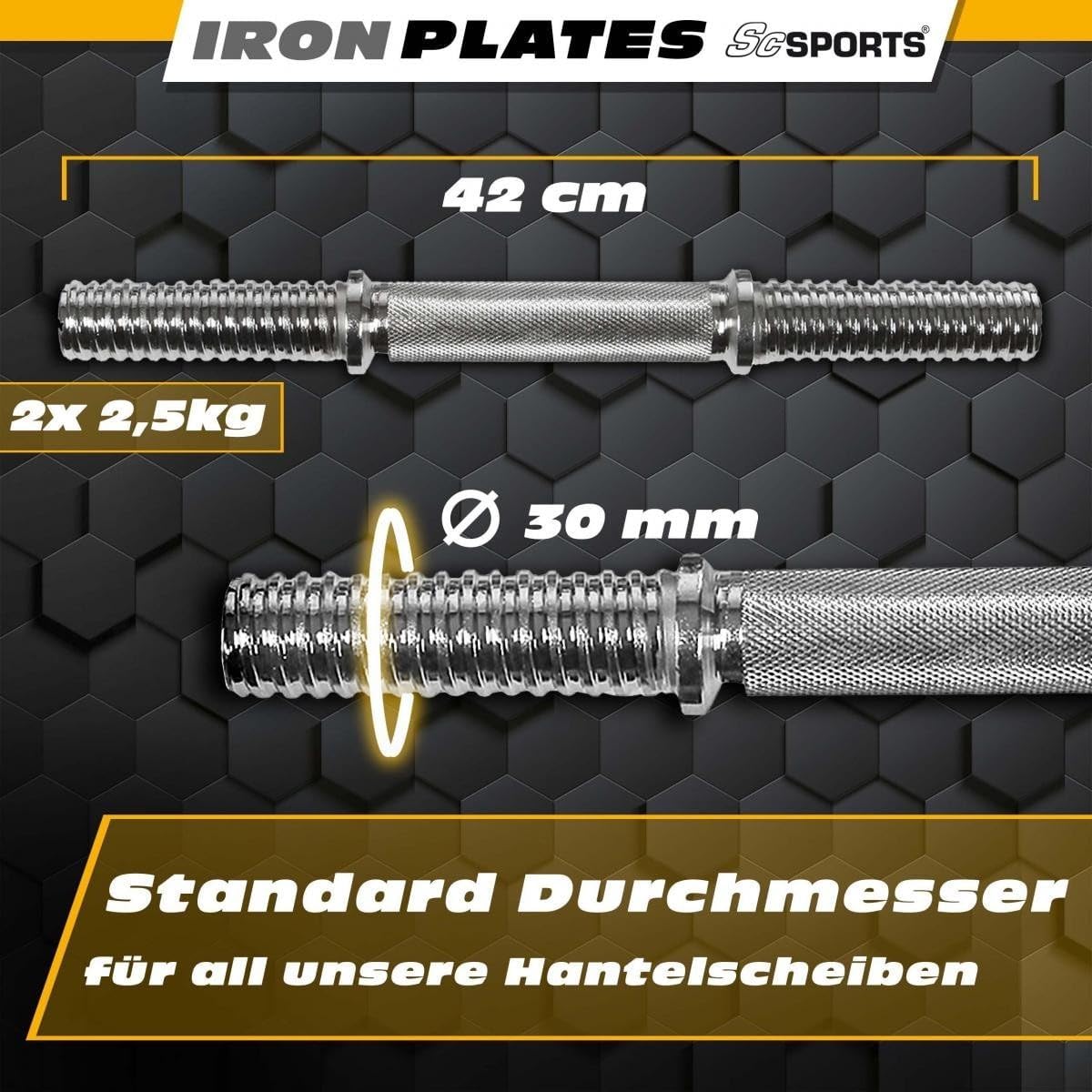 Kurzhantel Set Gusseisen 70 kg