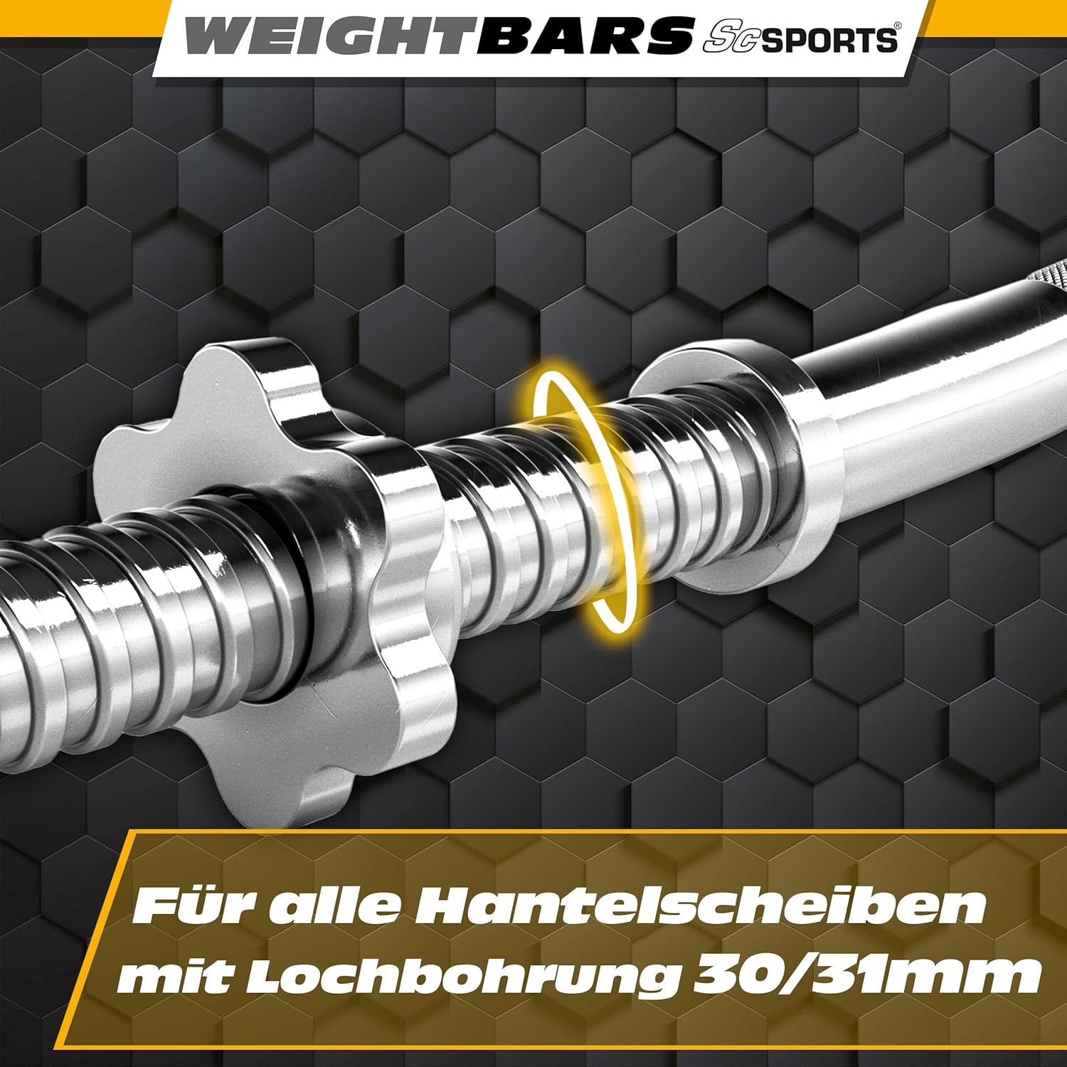 SZ Curlstange 120 cm 30/31 mm - Gorilla Sports DE