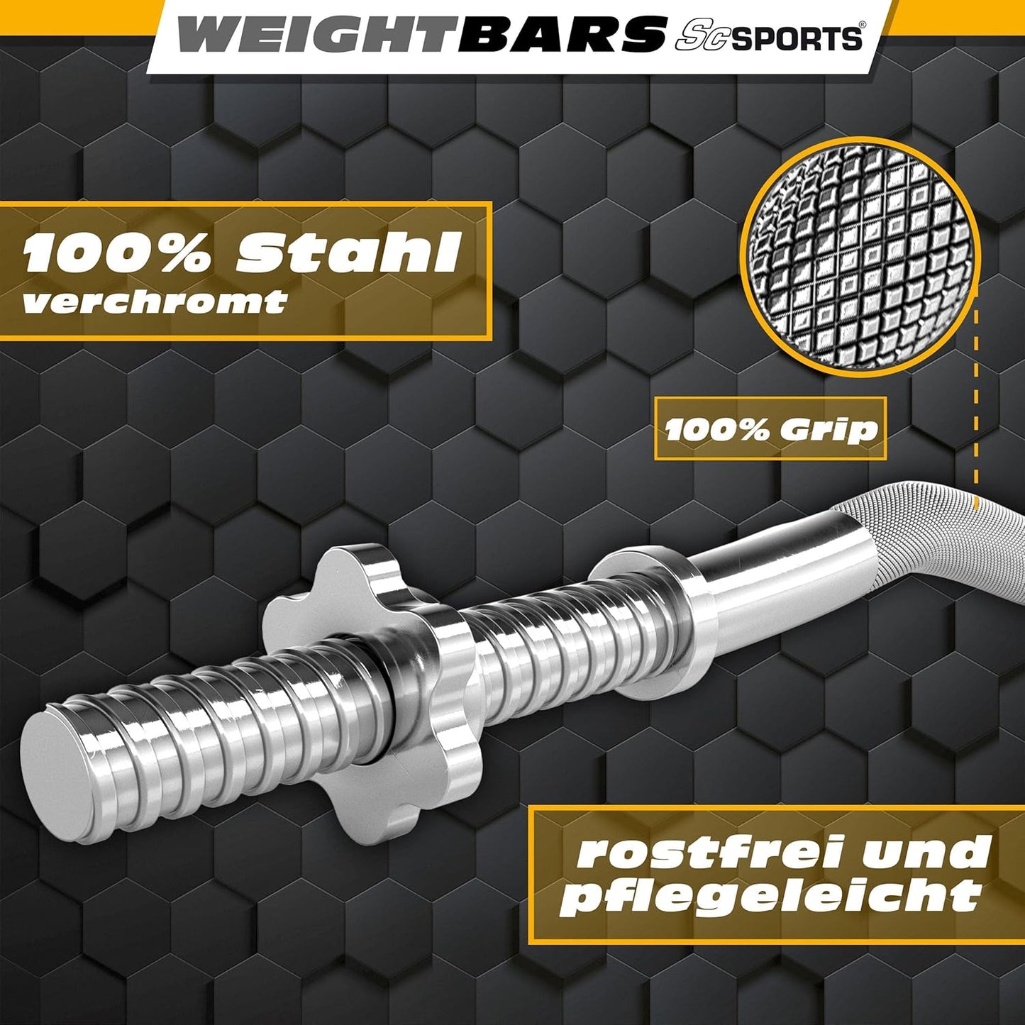 SZ Curlstange 120 cm 30/31 mm - Gorilla Sports DE