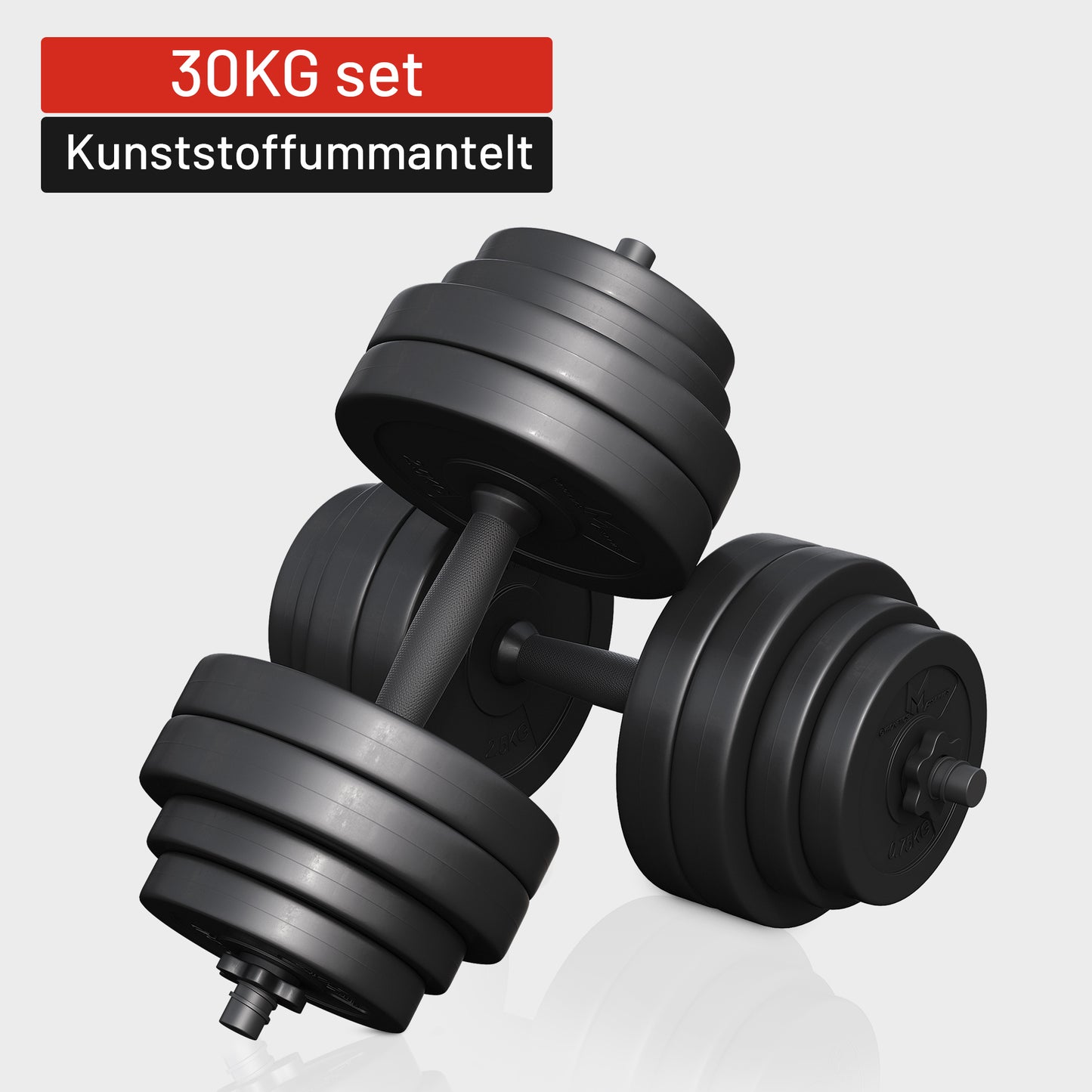 E-Series Kurzhantelset 25 mm Kunststoff 30 kg