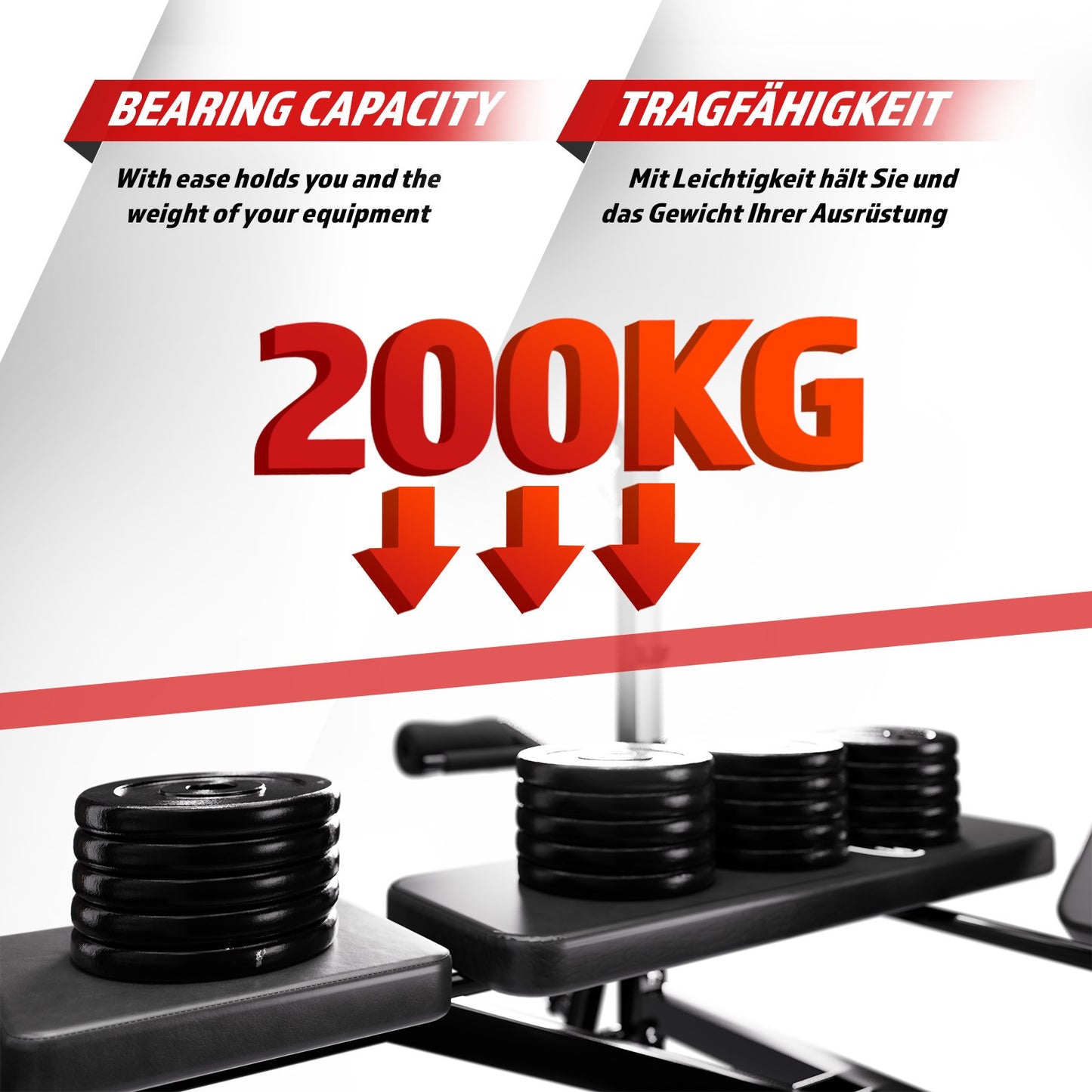 Hantelbank Multi inkl. Latzugturm