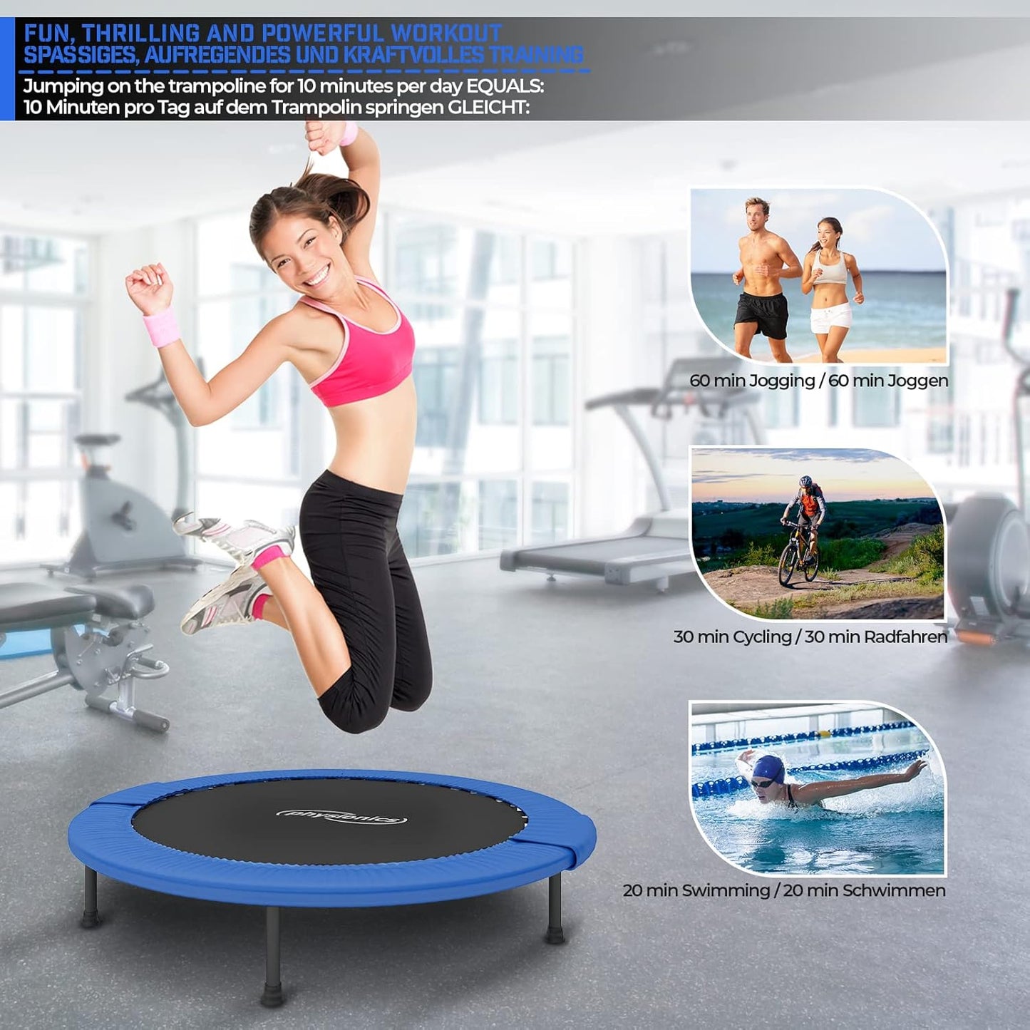 Fitness Trampolin 81 - 122 cm