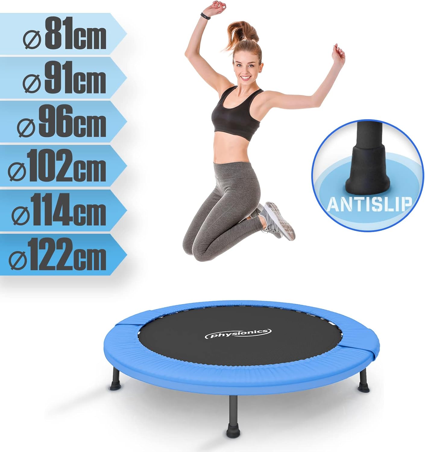 Fitness Trampolin 81 - 122 cm