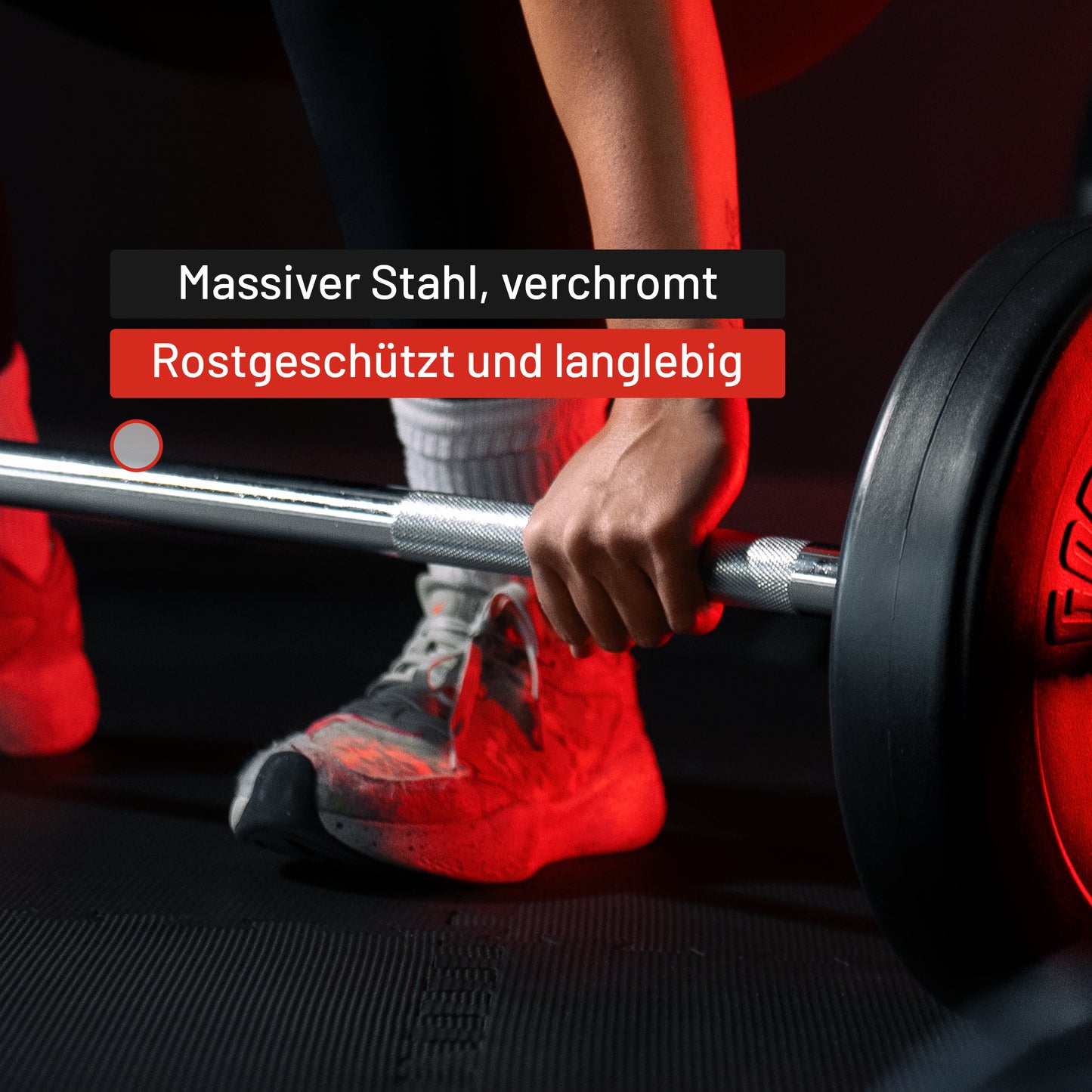 Langhantel 170 cm mit Sternverschlüssen