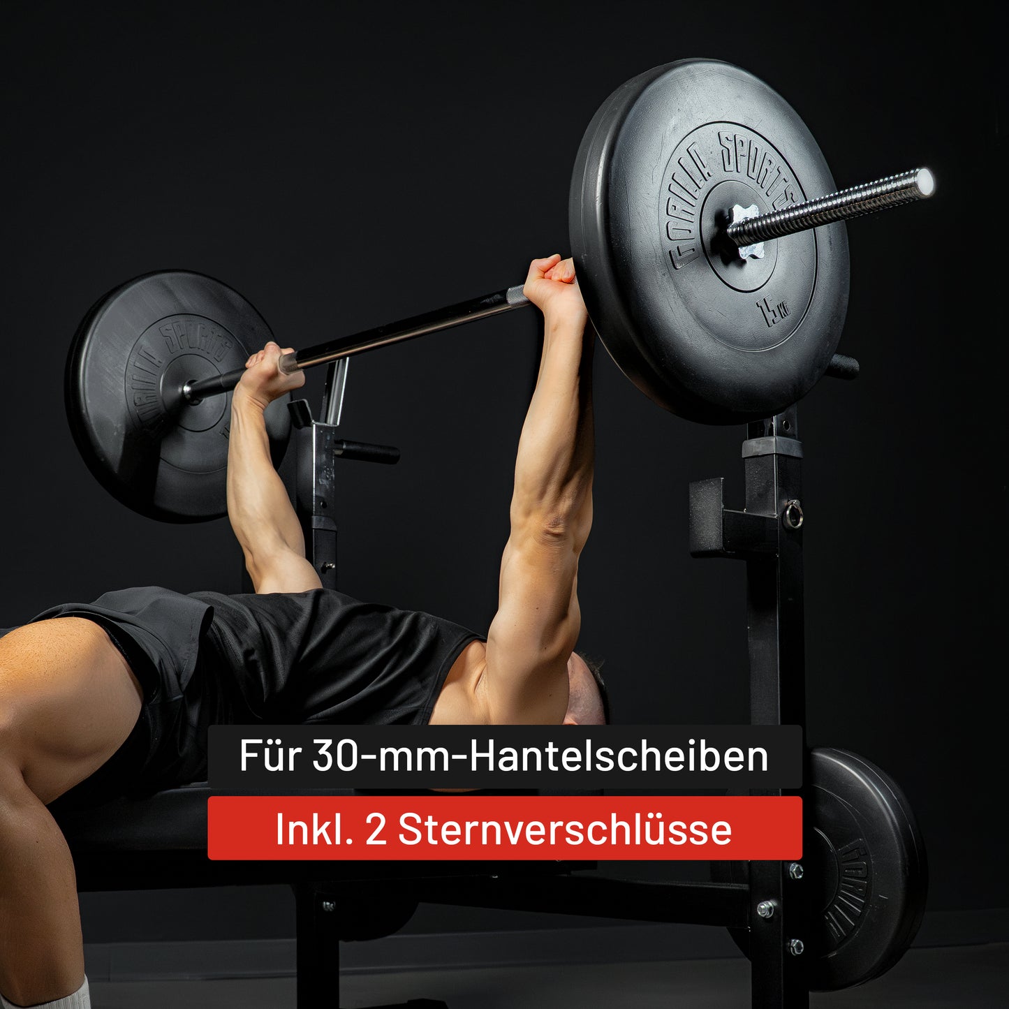 Langhantel 170 cm mit Sternverschlüssen